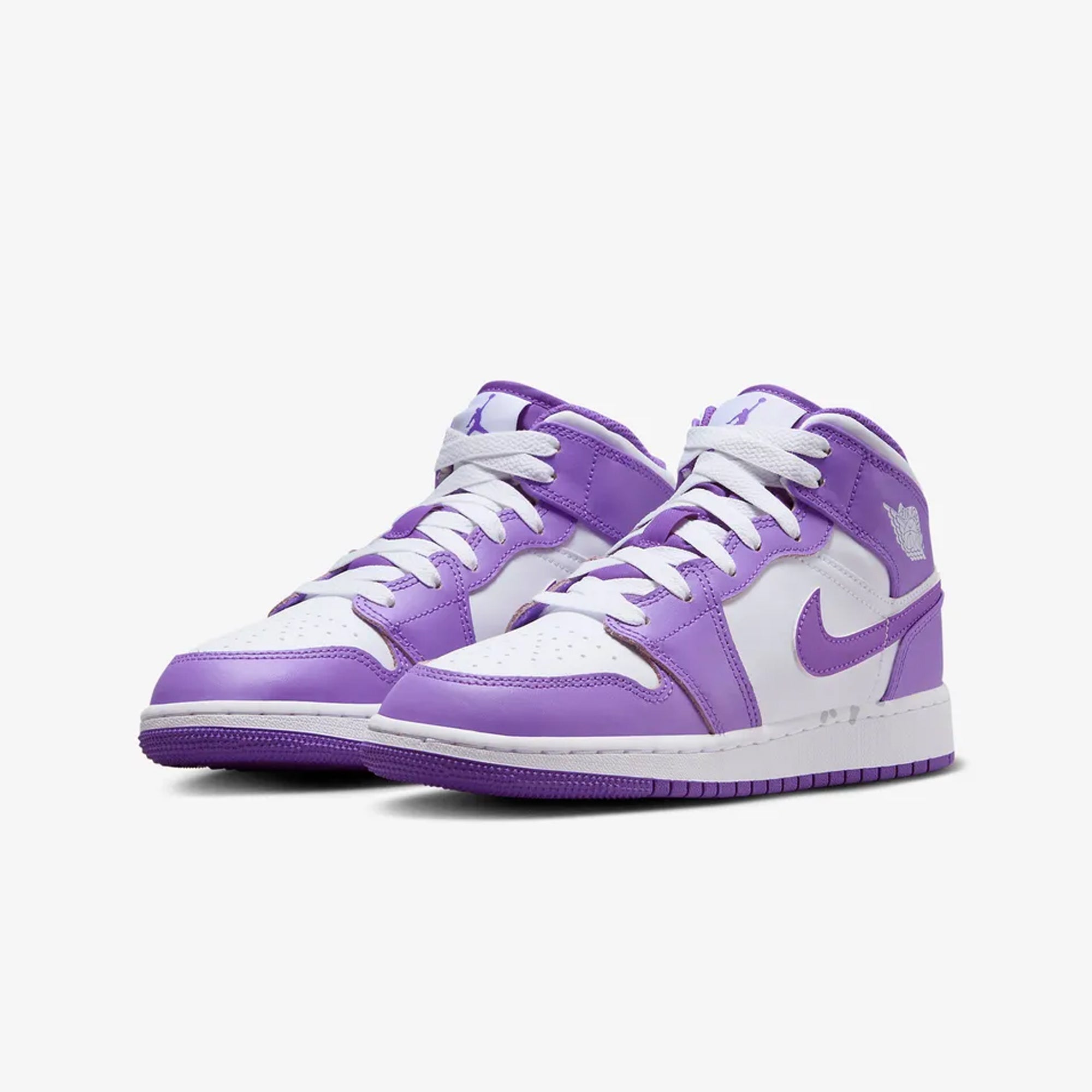 Jordan | AIR JORDAN 1 MID { PURPLE VENOM/WHITE - view 2