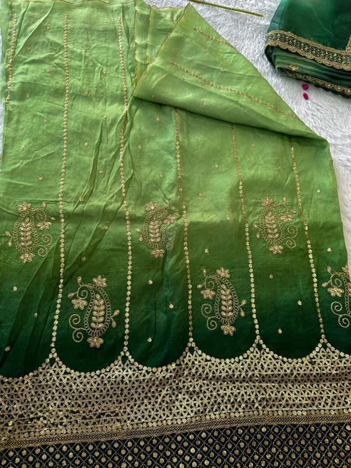 Idaho-o Green paradise unstitched suit #029 - view 2