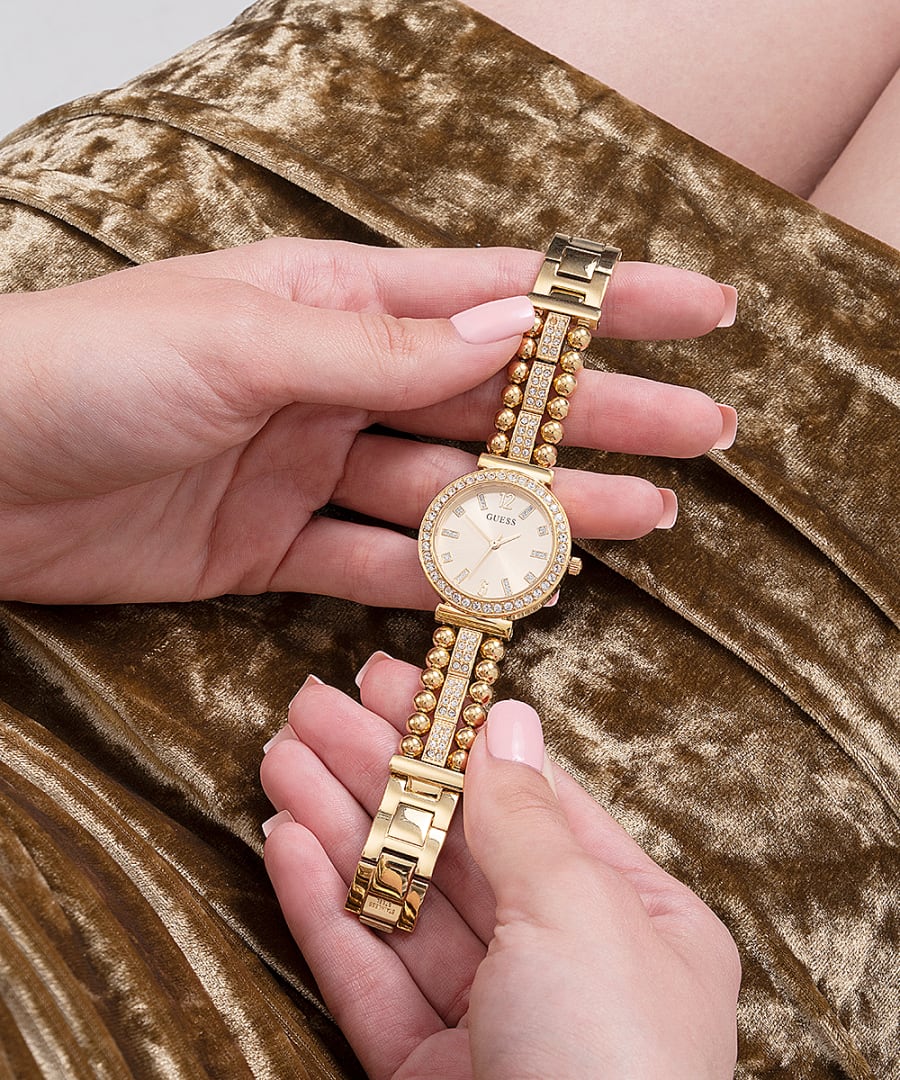 Guess Gala Gold Dial Women 30mm – Yellow Gold