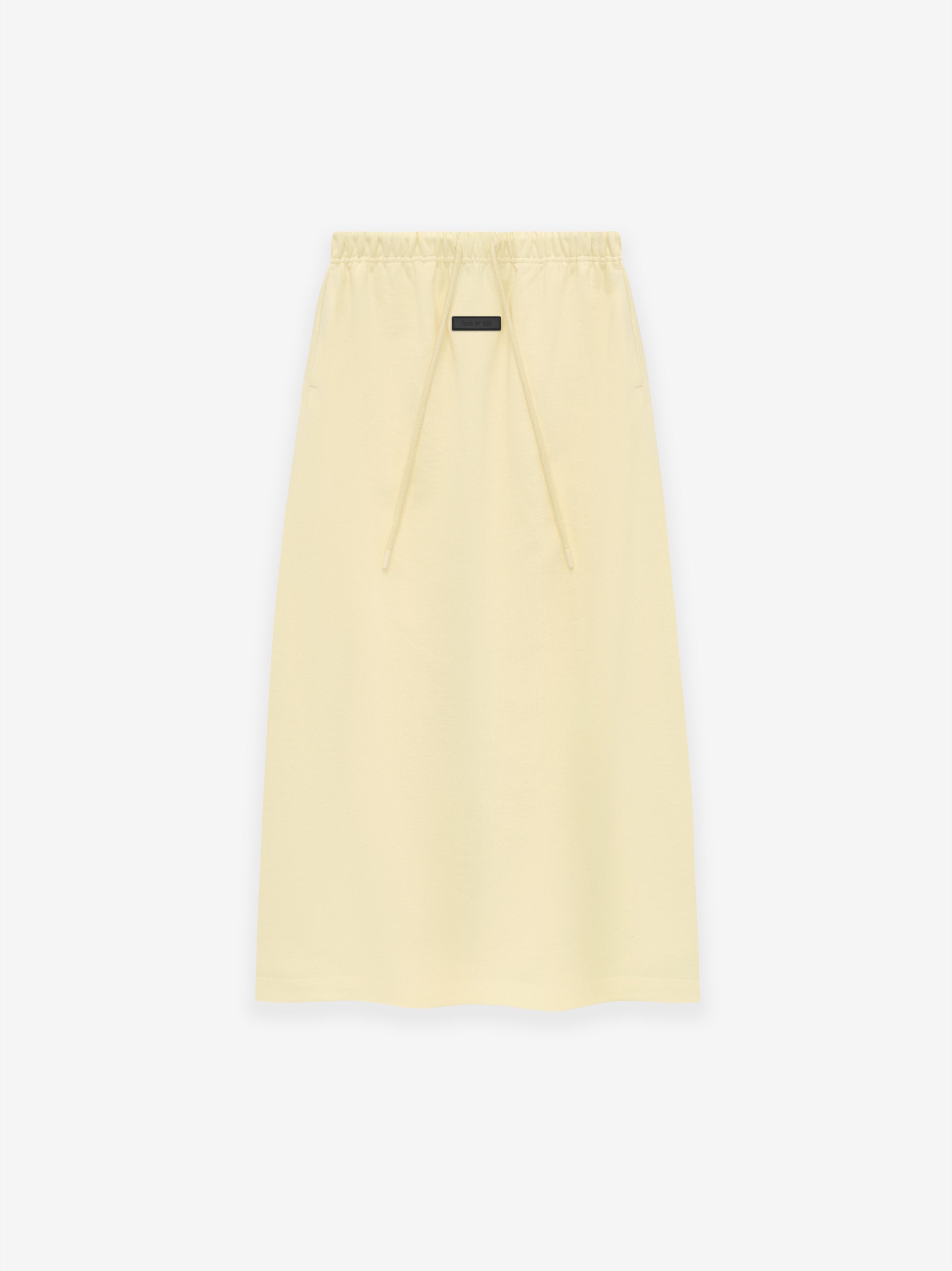 ESSENTIALS Womens Long Skirt – Garden Yellow