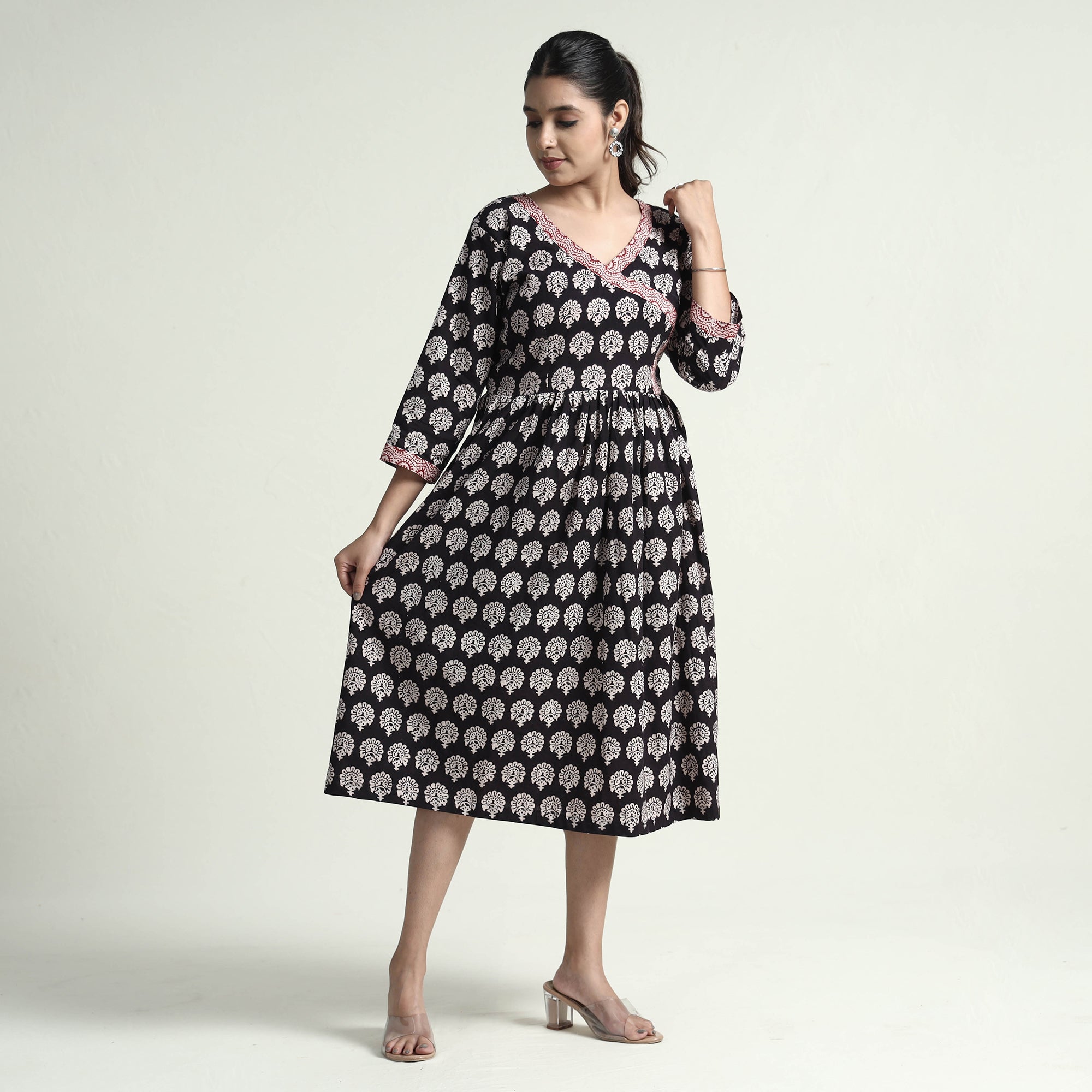 ITOKRI CASUALS Bagh Block Printed Cotton Dress