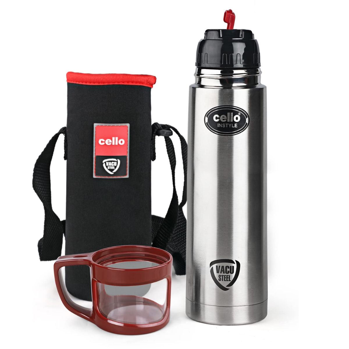 Cello Instyle Flask, Vacusteel Water Bottle, 500ml - view 4
