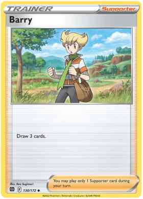 Uncommon swsh9-130 non-holo – Pokémon Barry - 130/172 - Uncommon [swsh9-130] [Non-Holo]