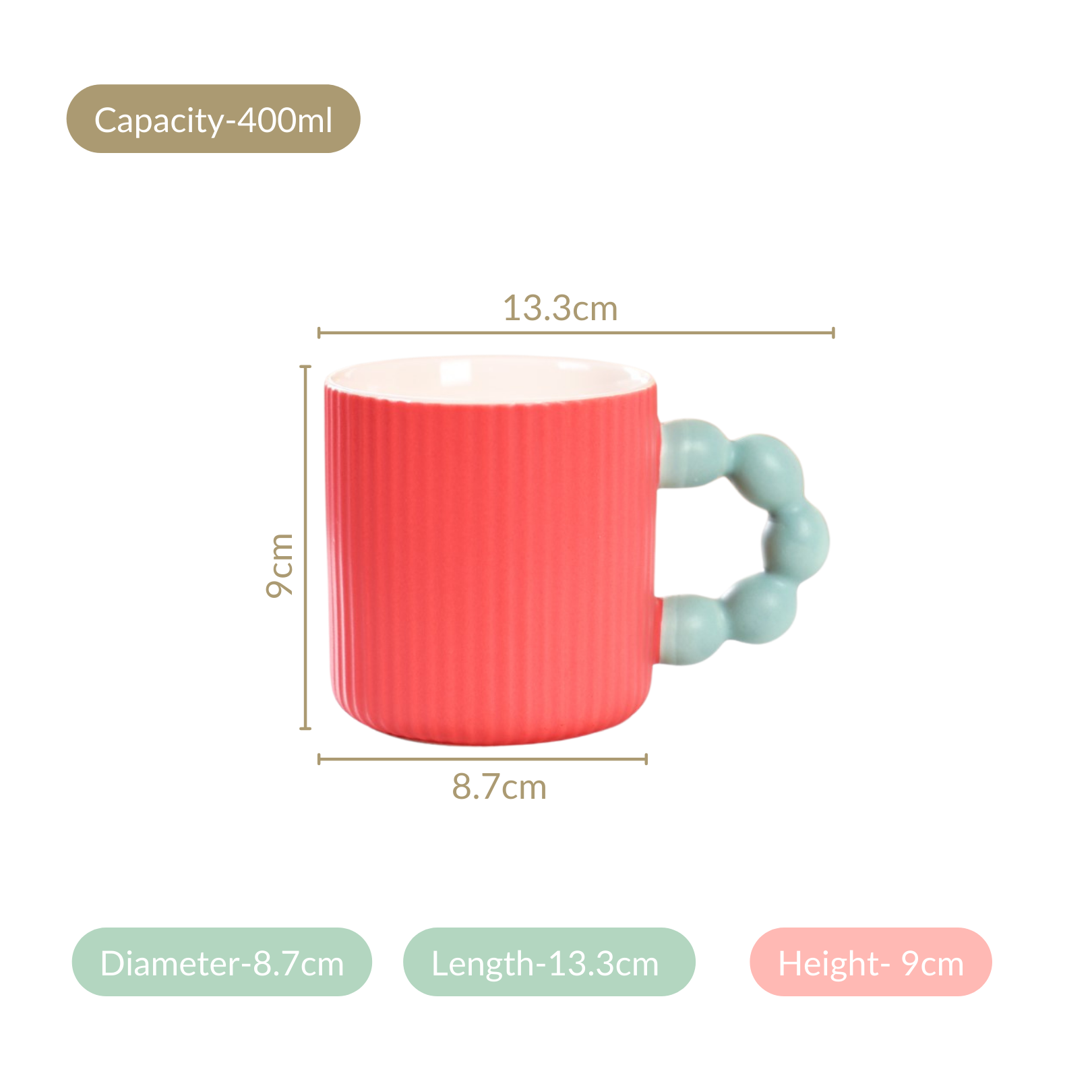 Nestasia Bubbles And Brews Coffee Cup Set Of 4 400ml - view 4