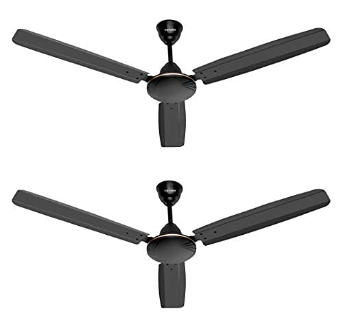 Swift 1200mm 48 – Candes Swift 1200mm /48 inch High Speed Anti-dust Decorative 5 Star Rated Ceiling Fan 400 RPM with 2 Yrs Warranty (Pack of 2, Brown)