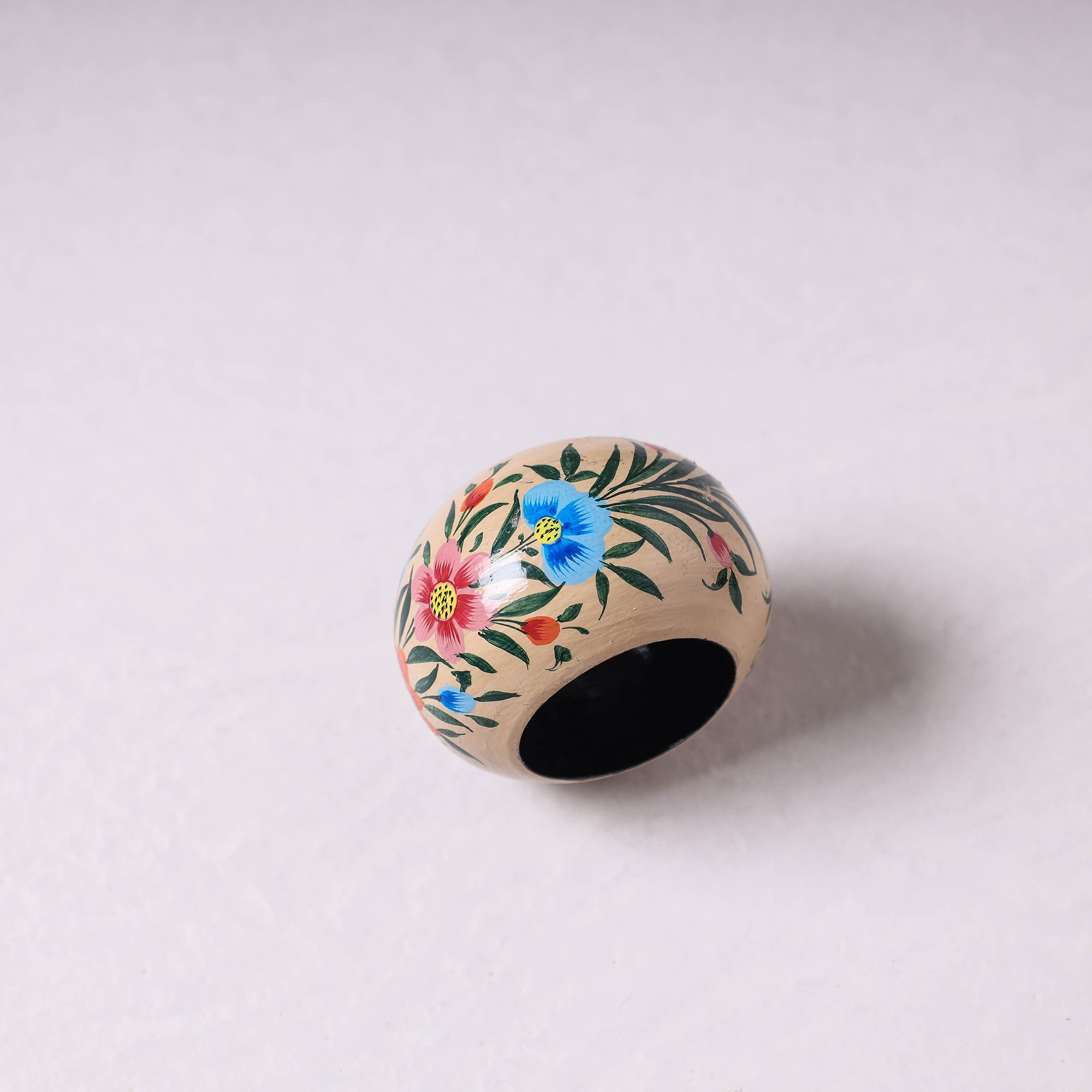CRAFTVERA Beige - Floral Handpainted Wooden Napkin Holder - view 2