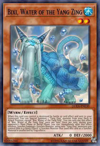 Bixi water – Yu-Gi-Oh! Bixi, Water of the Yang Zing - DUEA-EN030 - Super Rare - Unlimited