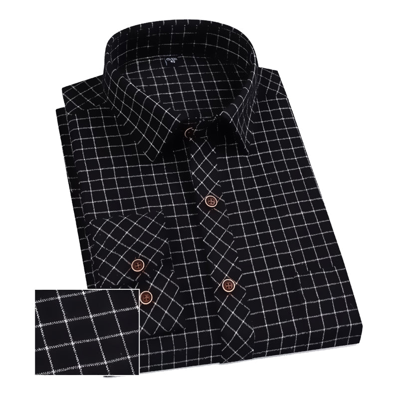 BlackTree Darnandstitch® Printed Black Checkered Shirt