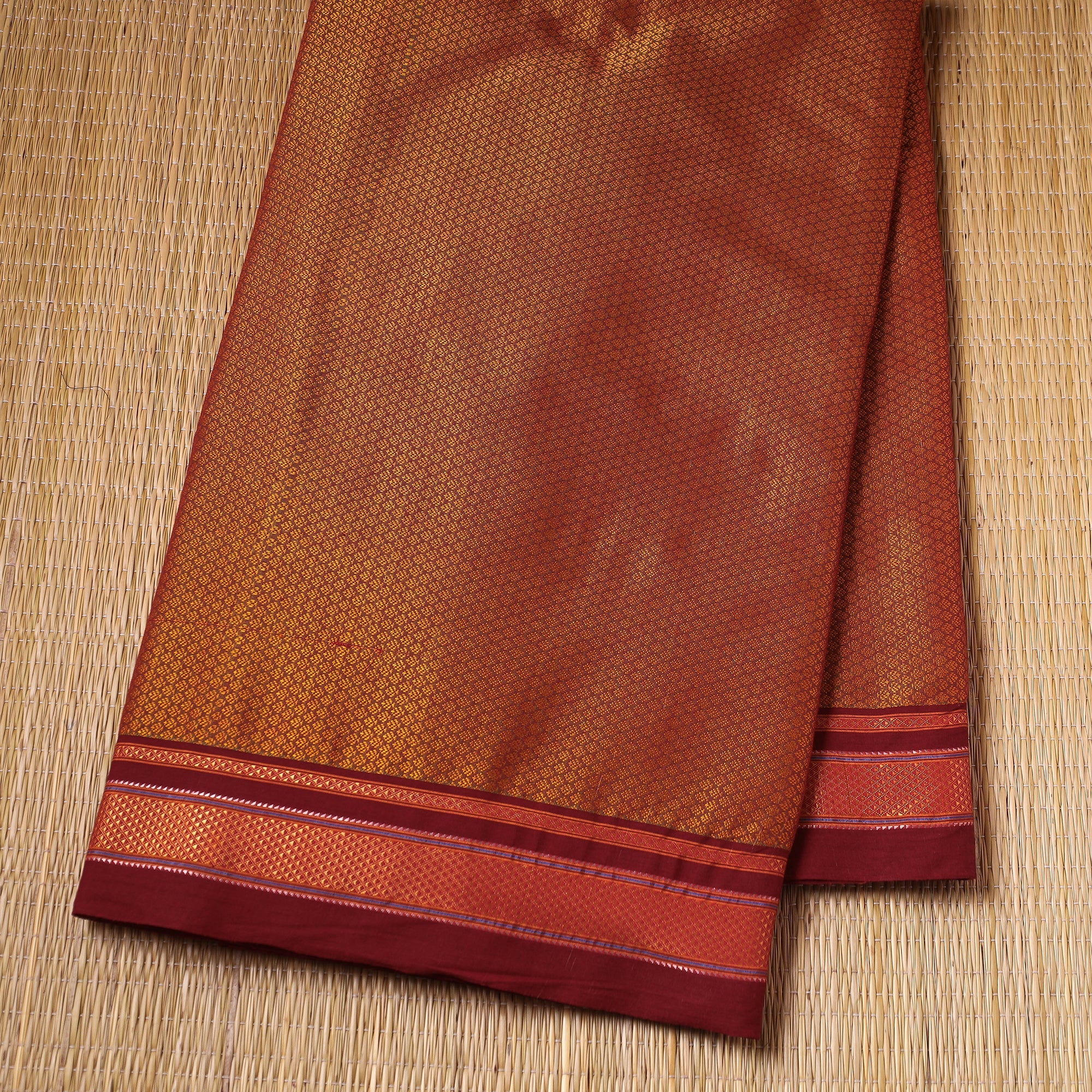 SOUTH KARGHA Brown - Karnataka Khun Weave Cotton Fabric