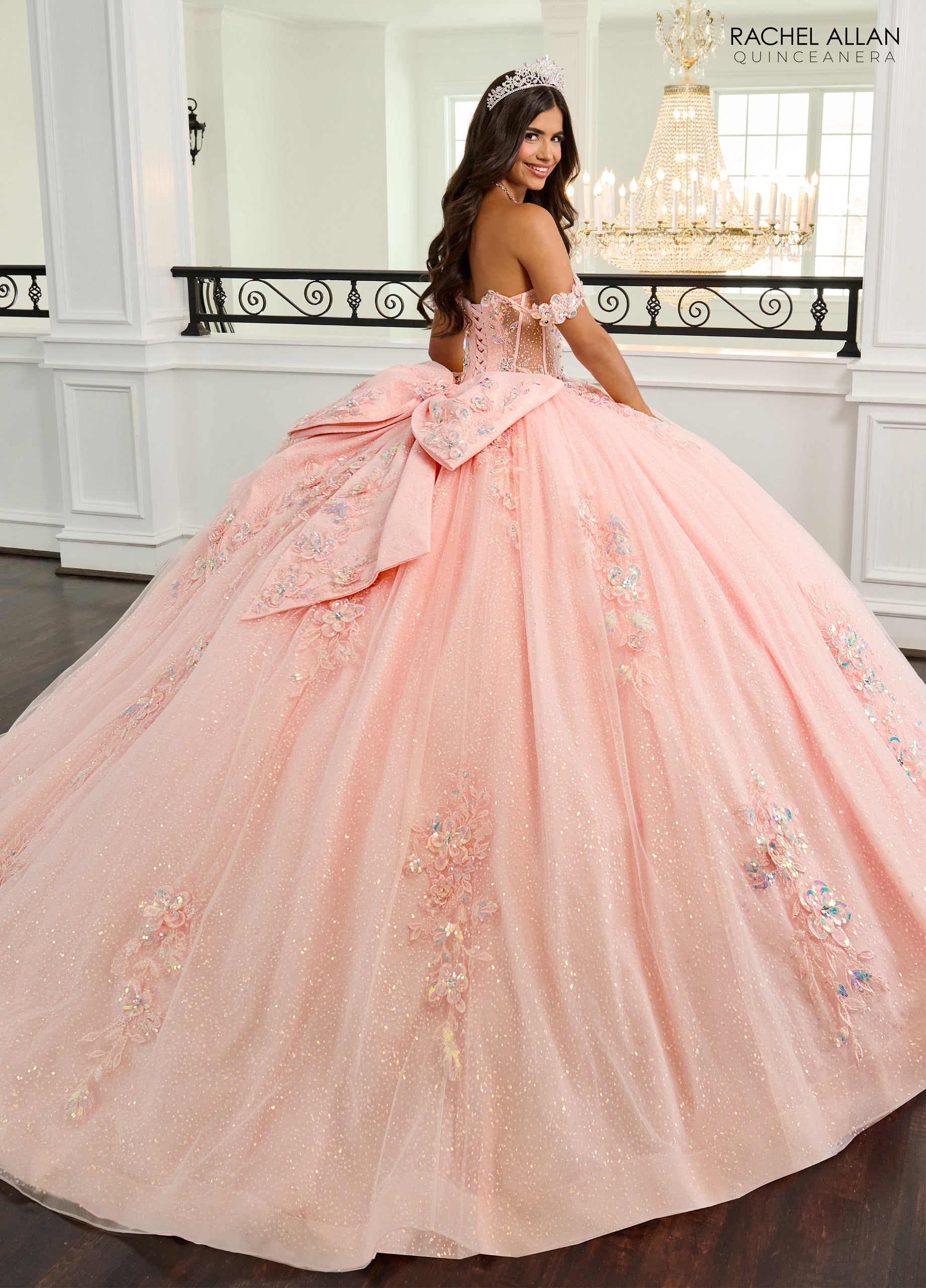 Mary's Bridal Off Shoulder Quinceanera Dress by Rachel Allan RQ3154 - view 2
