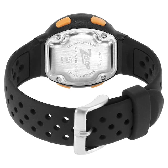 Zoop Digital Black Dial Silicone Strap - view 2