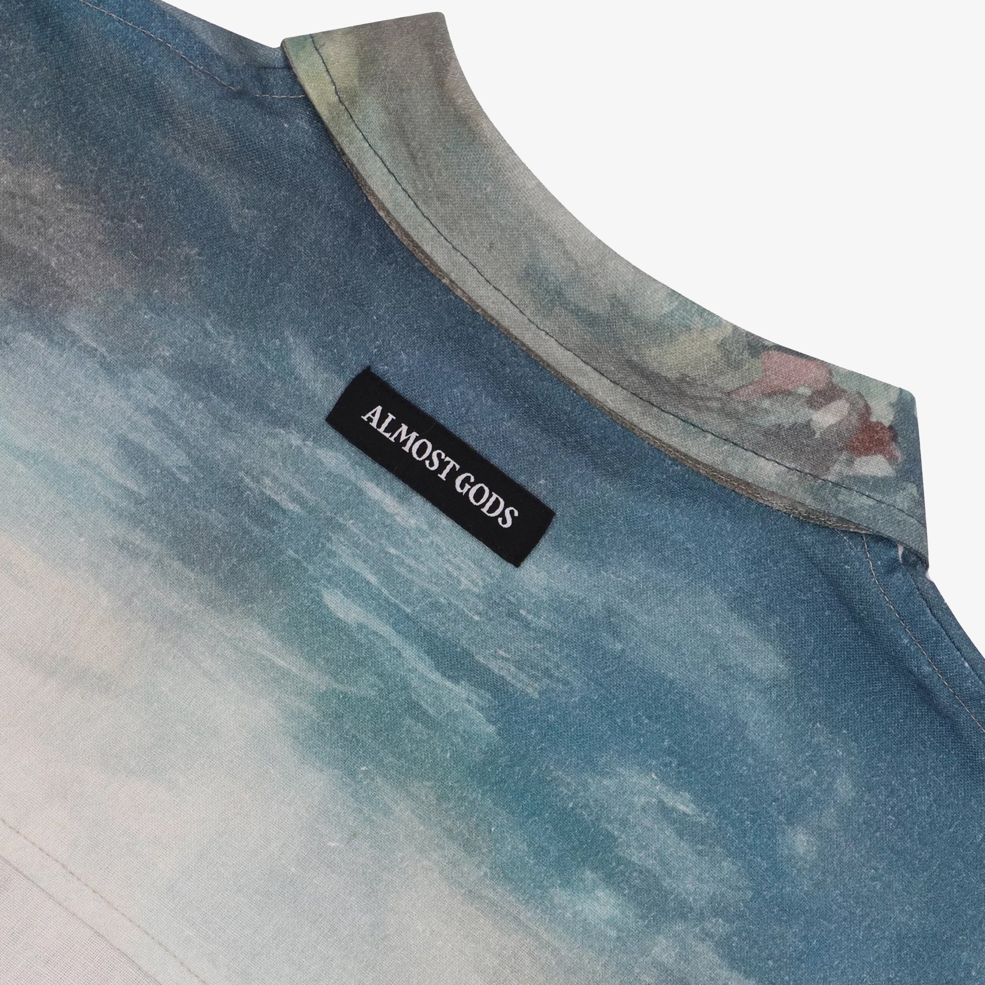 Almost Gods | Dream Of The Orient Linen Shirt { Multi - view 4