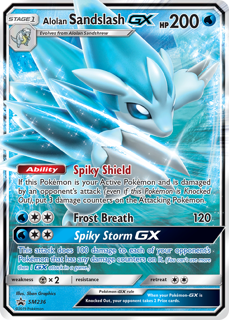 Promo smp-sm236 ultra – Pokémon Alolan Sandslash-GX - SM236 - Promo [smp-SM236] [Ultra] - Alolan Sandslash-GX - SM236 - Promo
