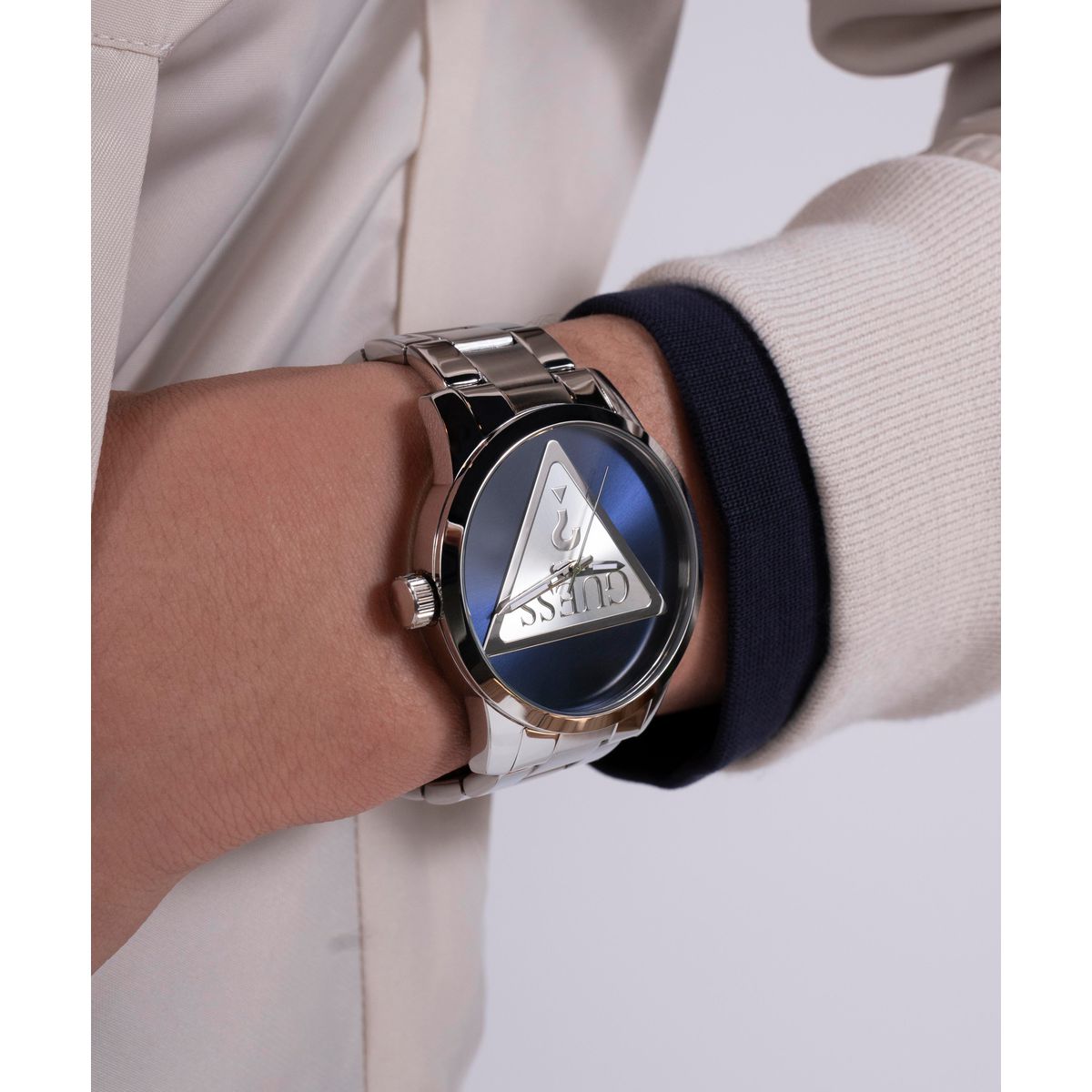 Guess Badge Men Quartz Blue Dial Analog Stainless Steel Watch GW0782G3 - view 6
