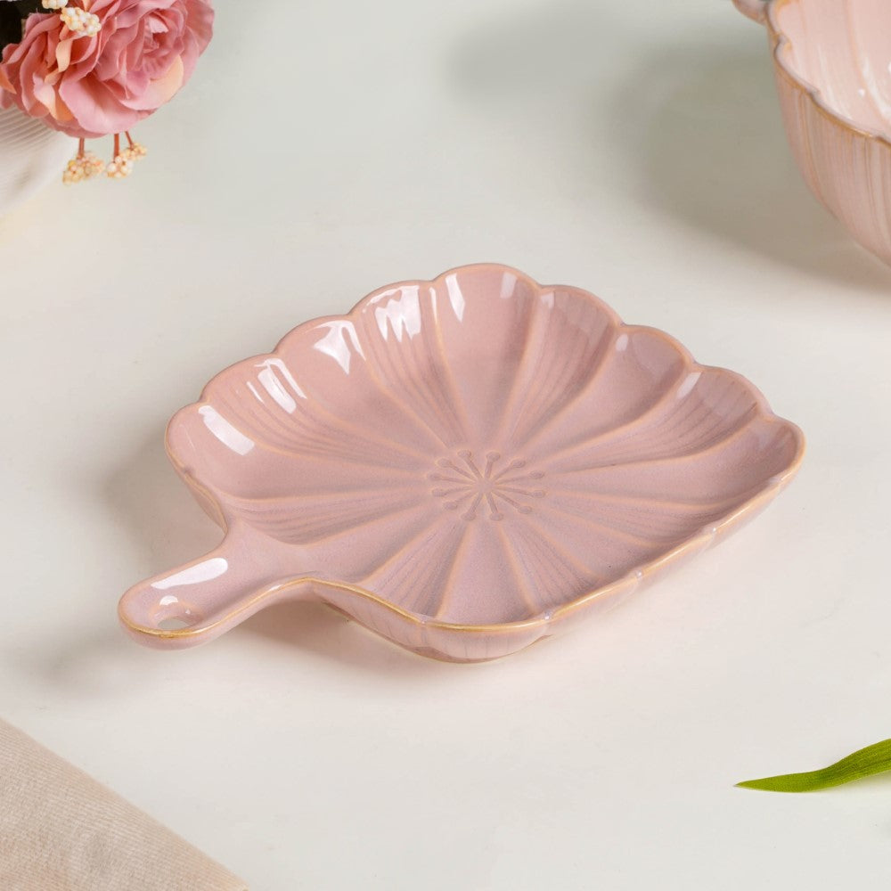 Nestasia Ocean Square Plate with Handle Pink - view 5