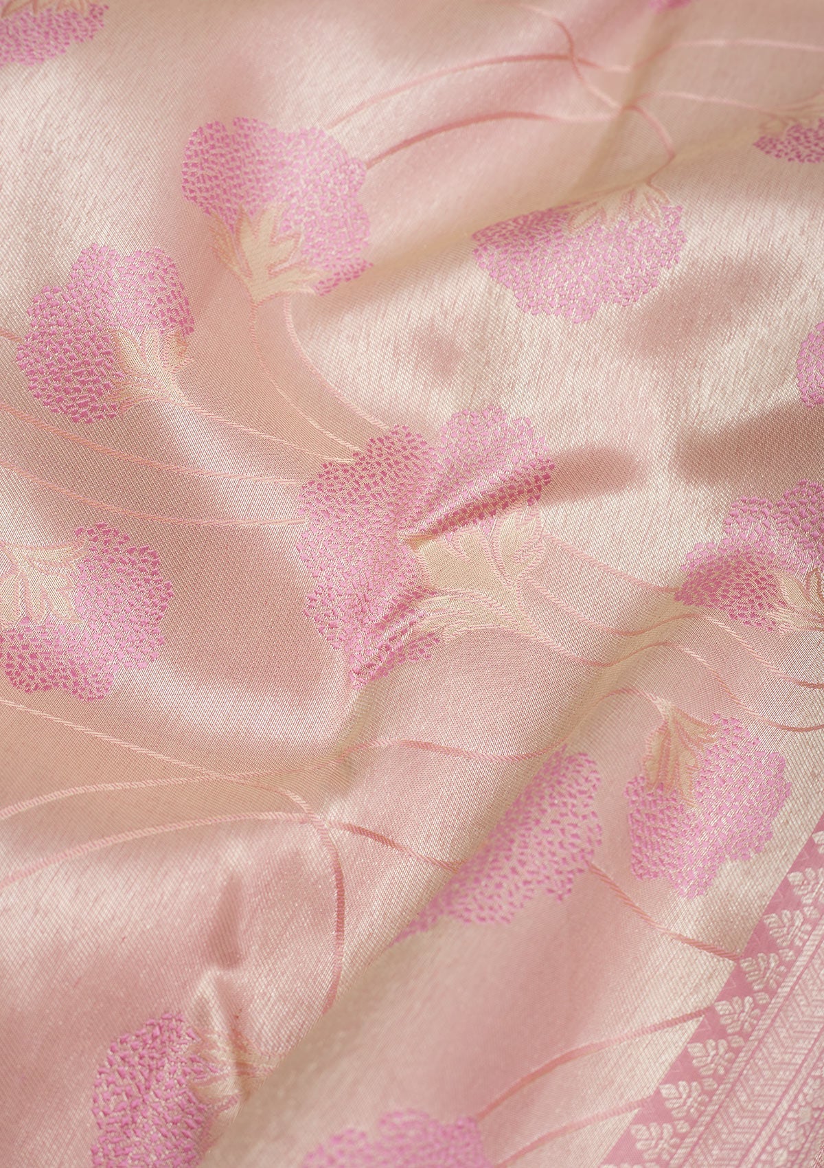 Koskii Pink Zariwork Pure Silk Saree – Women's - view 2