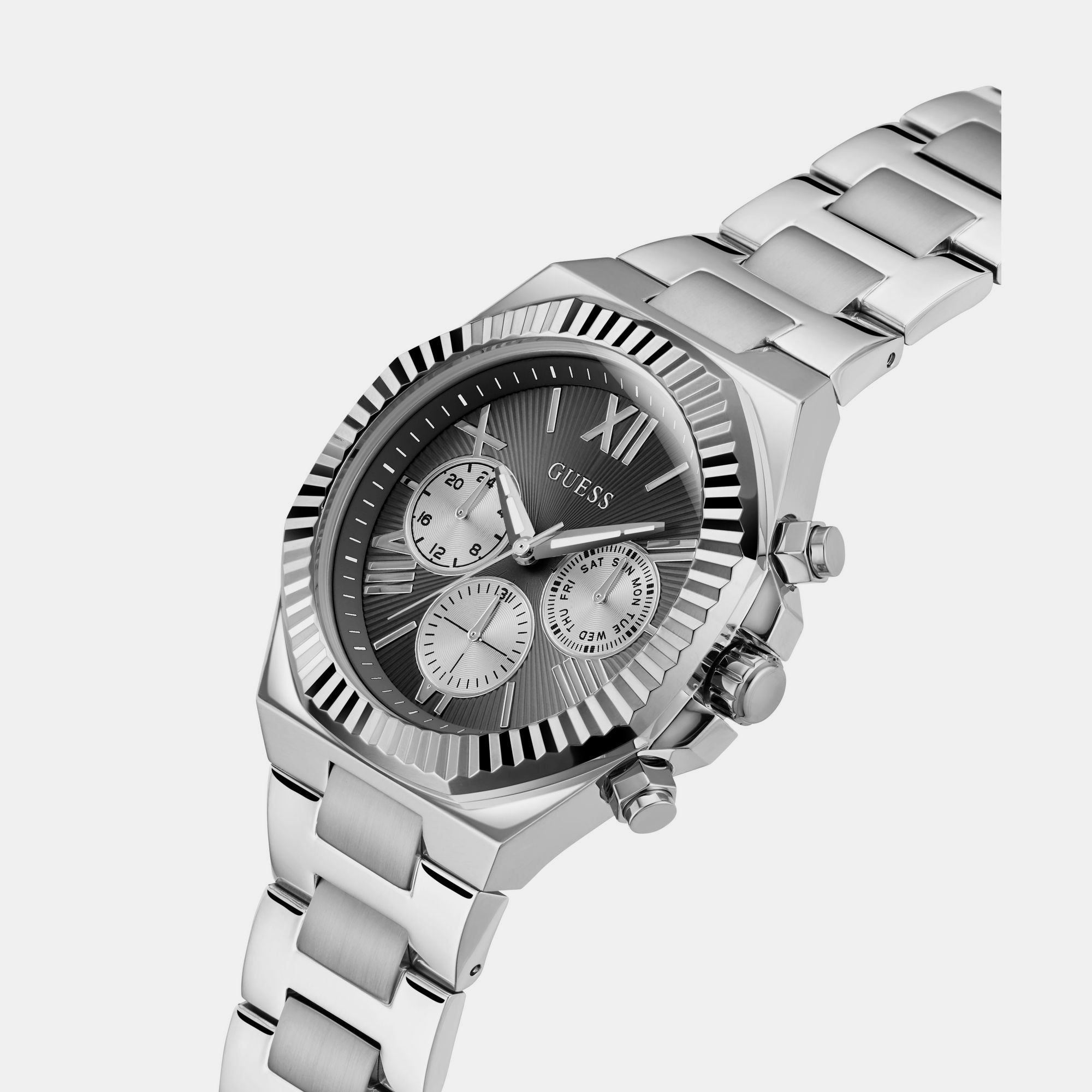 Guess Dress Men Quartz Black Dial Multi-Function Stainless Steel Watch GW0703G1 - view 3
