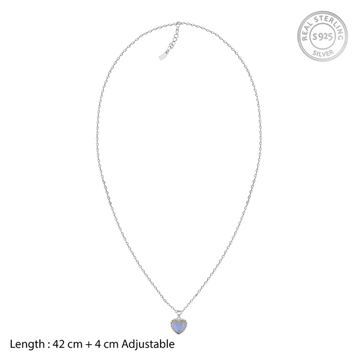 GIVA Jewellery Silver Mystic Heart Pendant - view 6