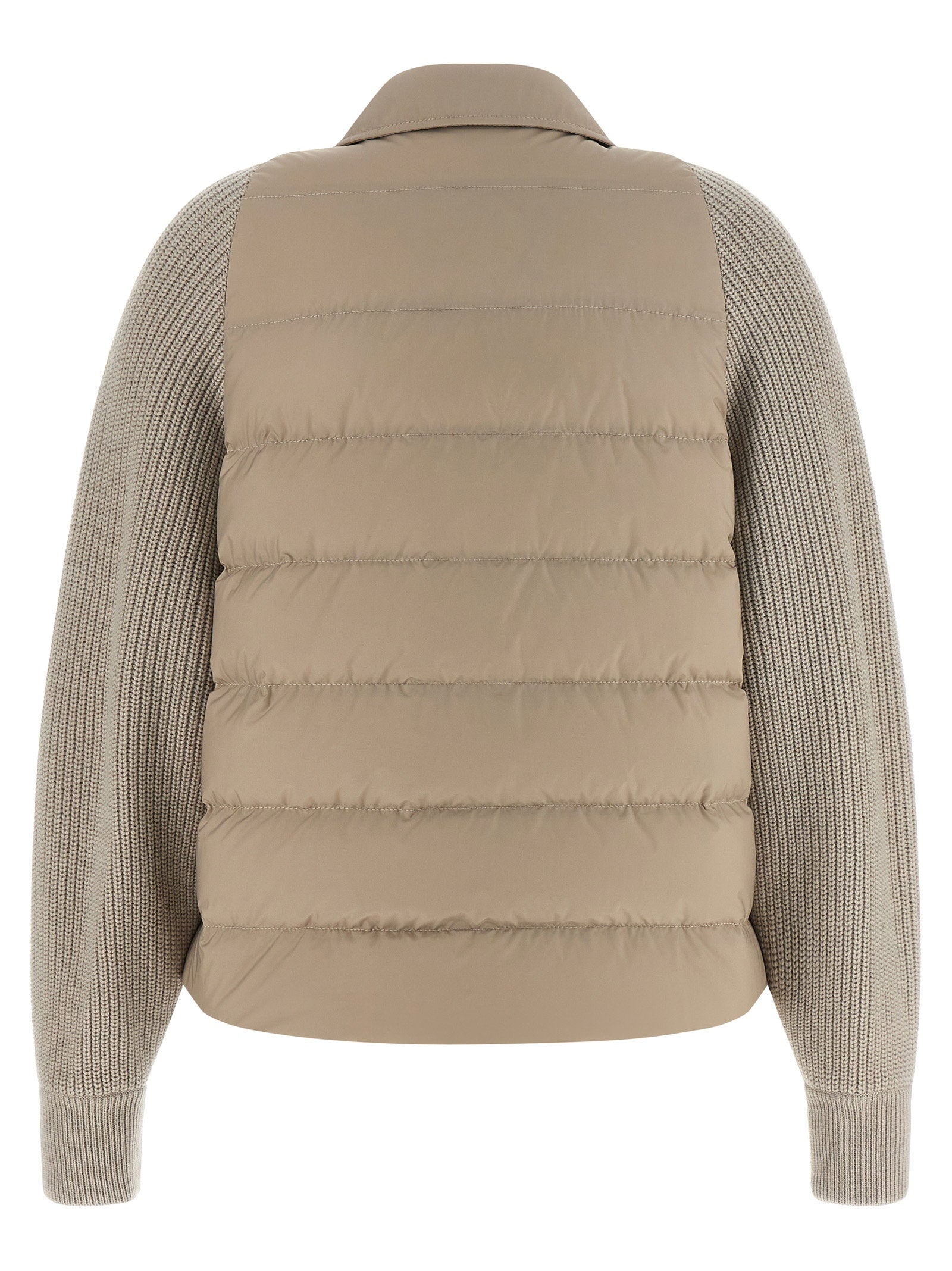 Brunello Cucinelli Shiny Flap Detail Down Jacket - view 2