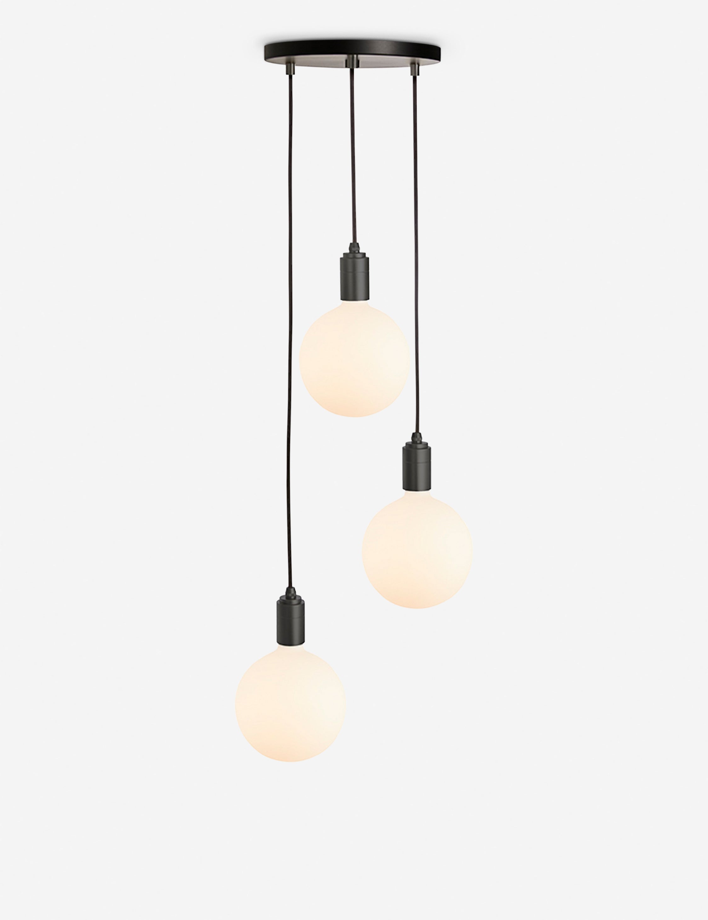 Lulu and Georgia Triple Pendant Light with Sphere IV by Tala