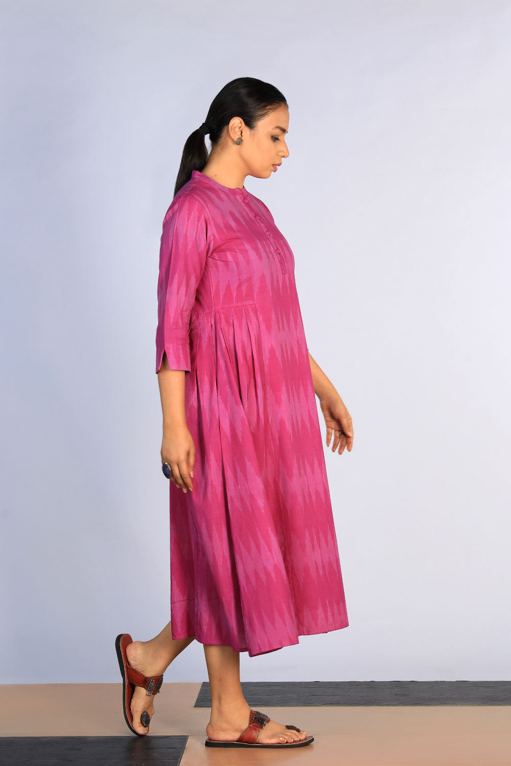 Kalanjali Ethnics Cotton Pochampally Ikat Kurti
