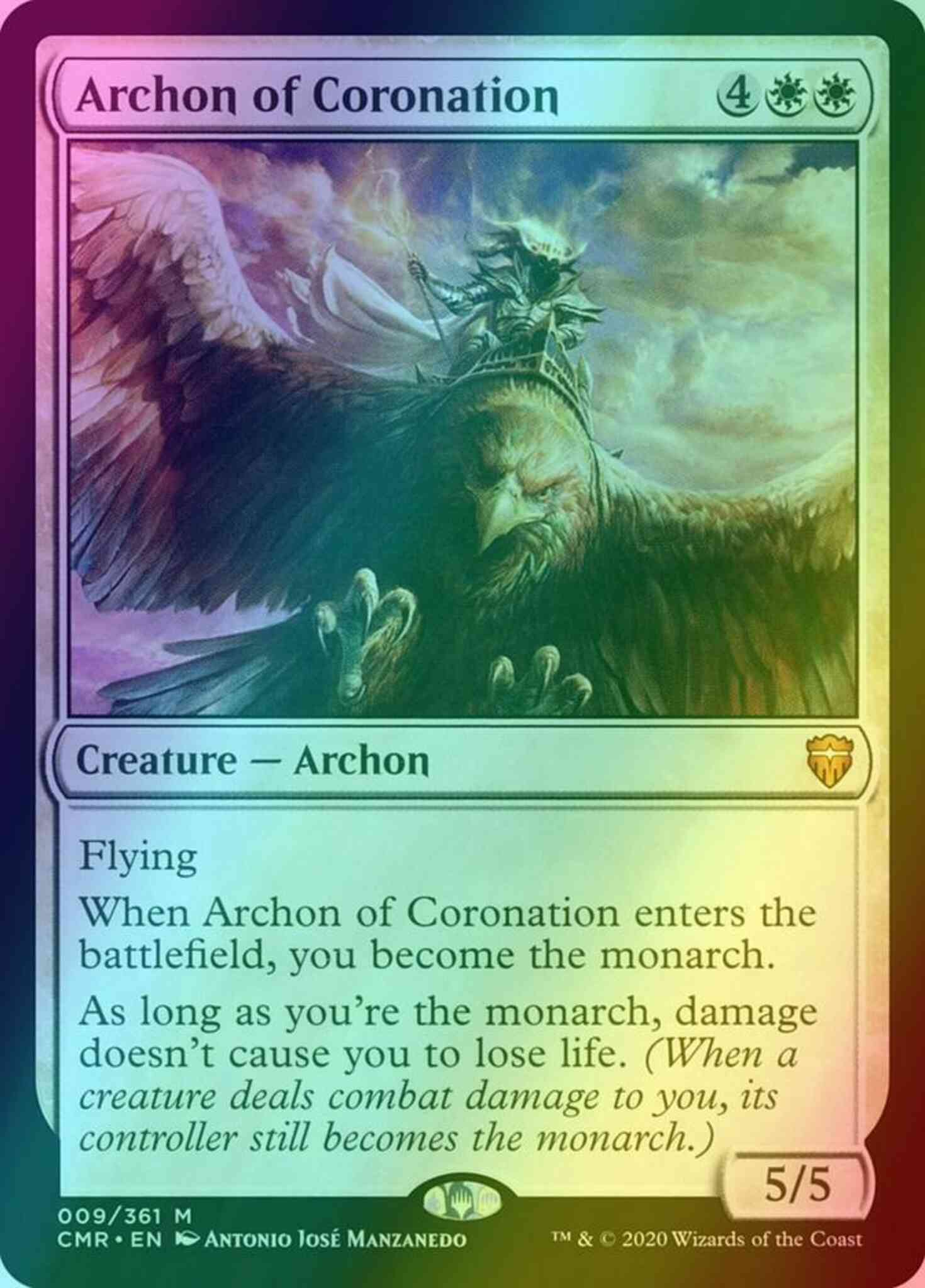 Magic Archon of Coronation [9] [Commander Legends] [Foil]