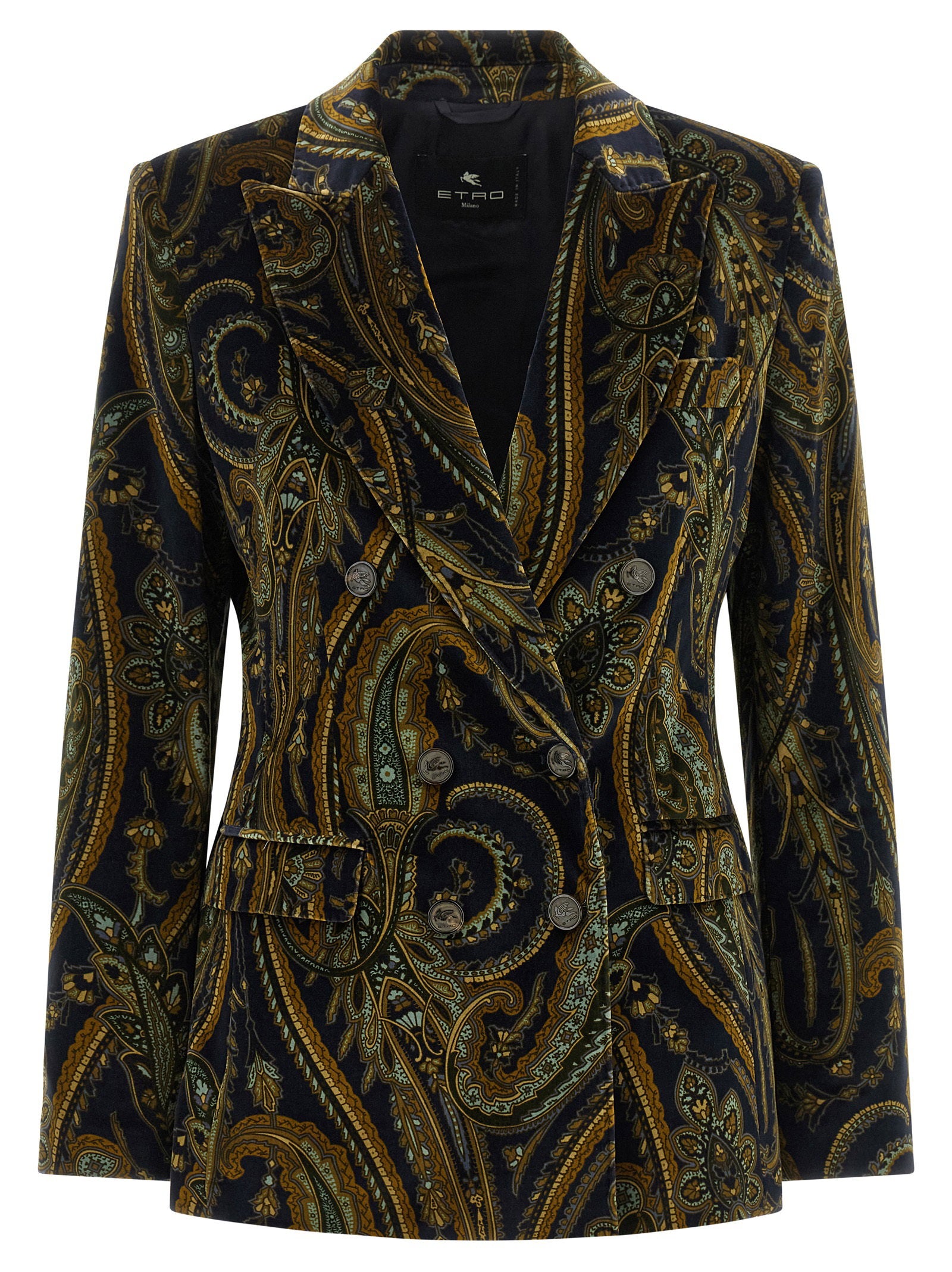 Etro Double-breasted Blazer – 98% cotton, 2% elastane