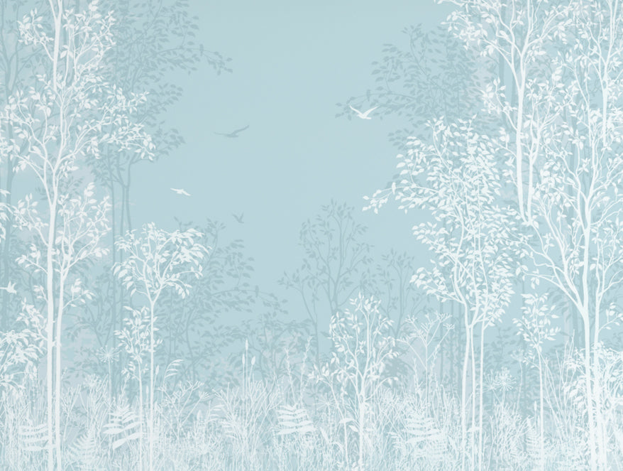 Spaces India Floral Light Blue 100% Cotton King Size Bedsheet Organic Cotton - By Spaces - view 7