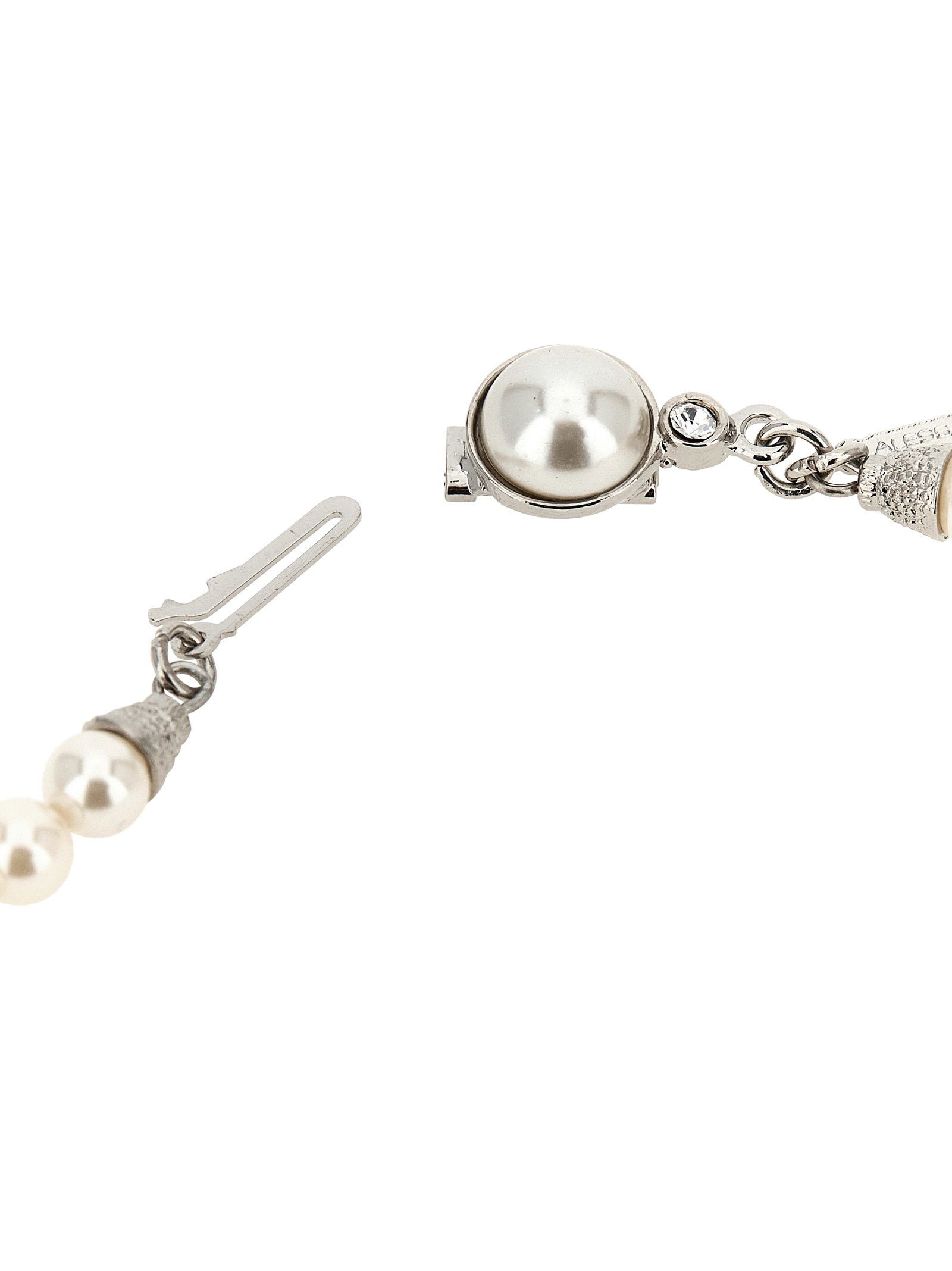 Alessandra Rich Pearl Necklace – 100% glass - view 2