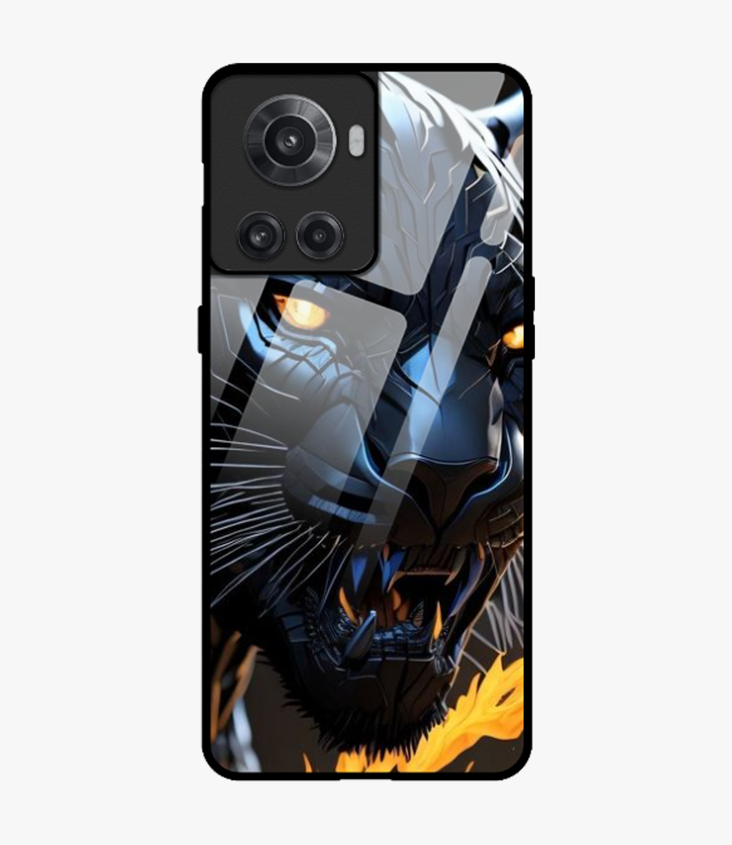 The Case Company Black Panther Glass Case for Oneplus 10R