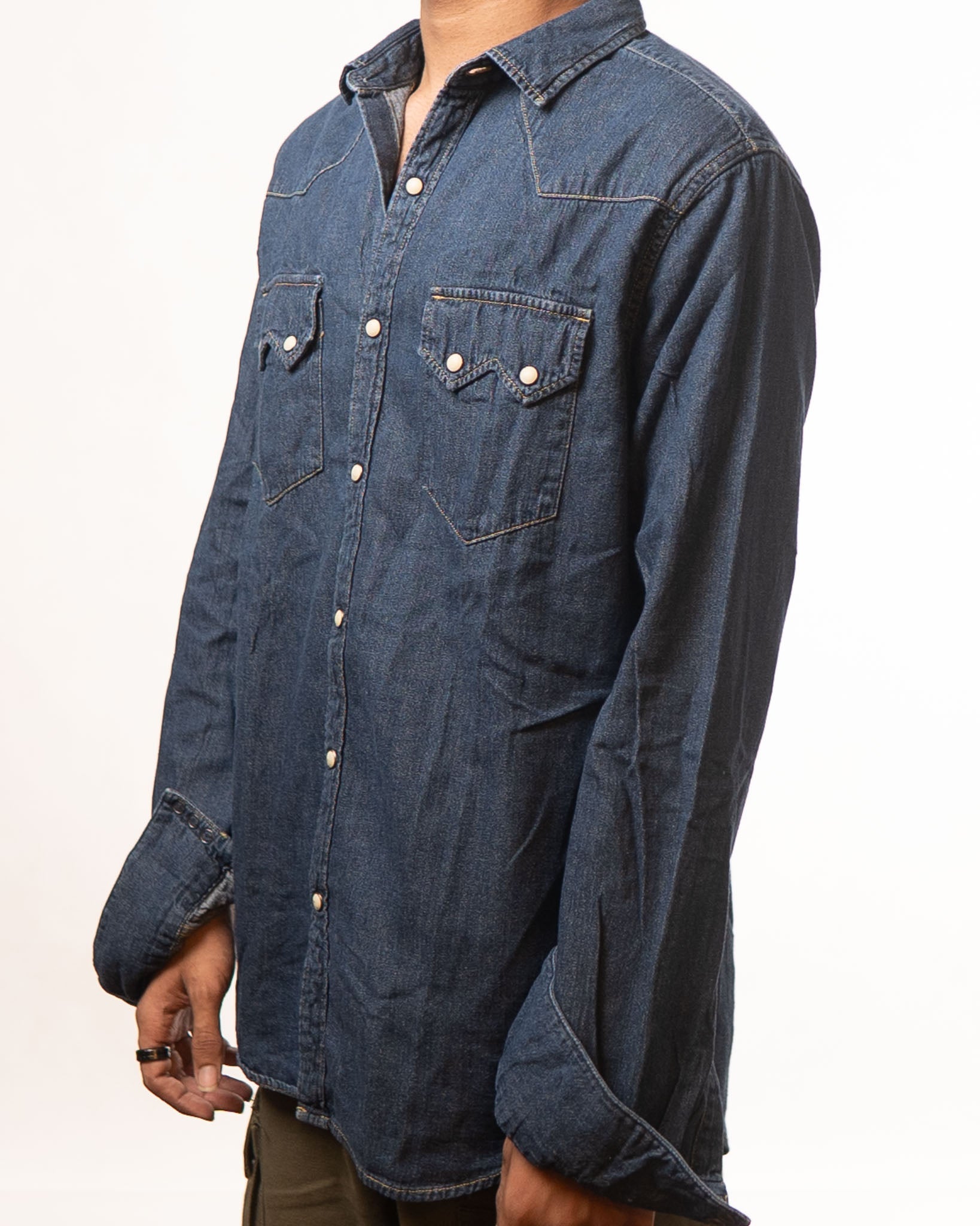 Levis Blue Slim Fit Denim Shirt - view 2