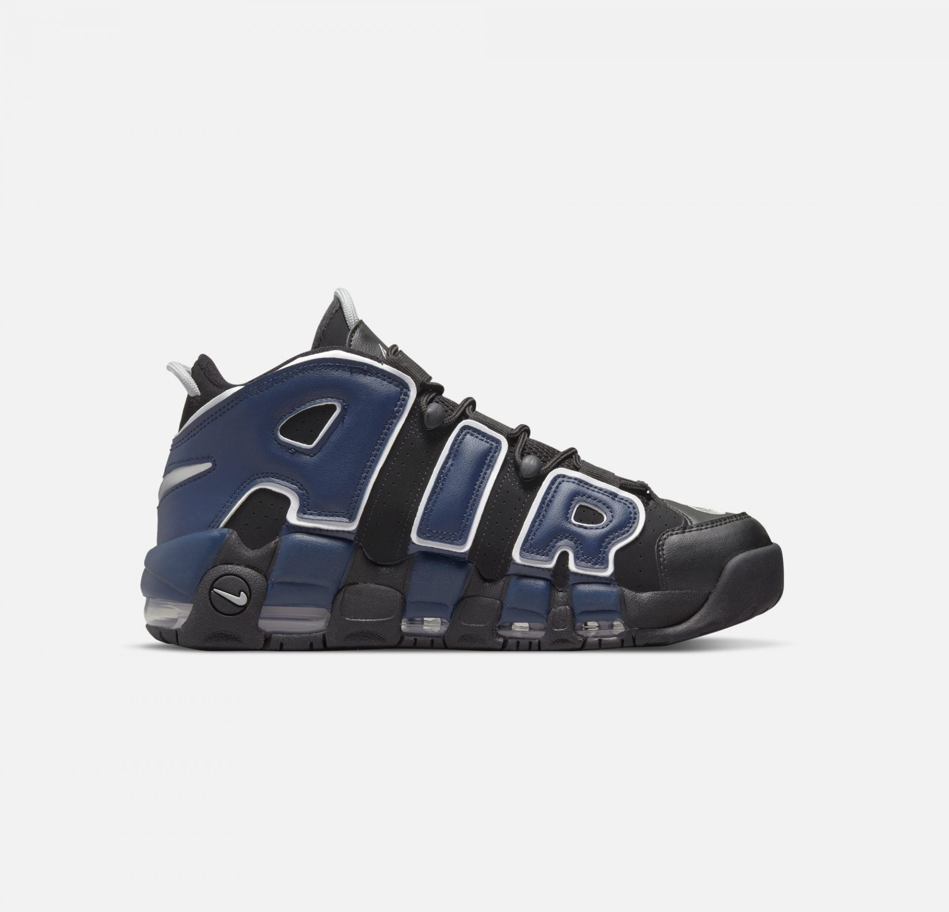 Nike | AIR MORE UPTEMPO '96 { BLACK / UNIVERSITY RED - view 2