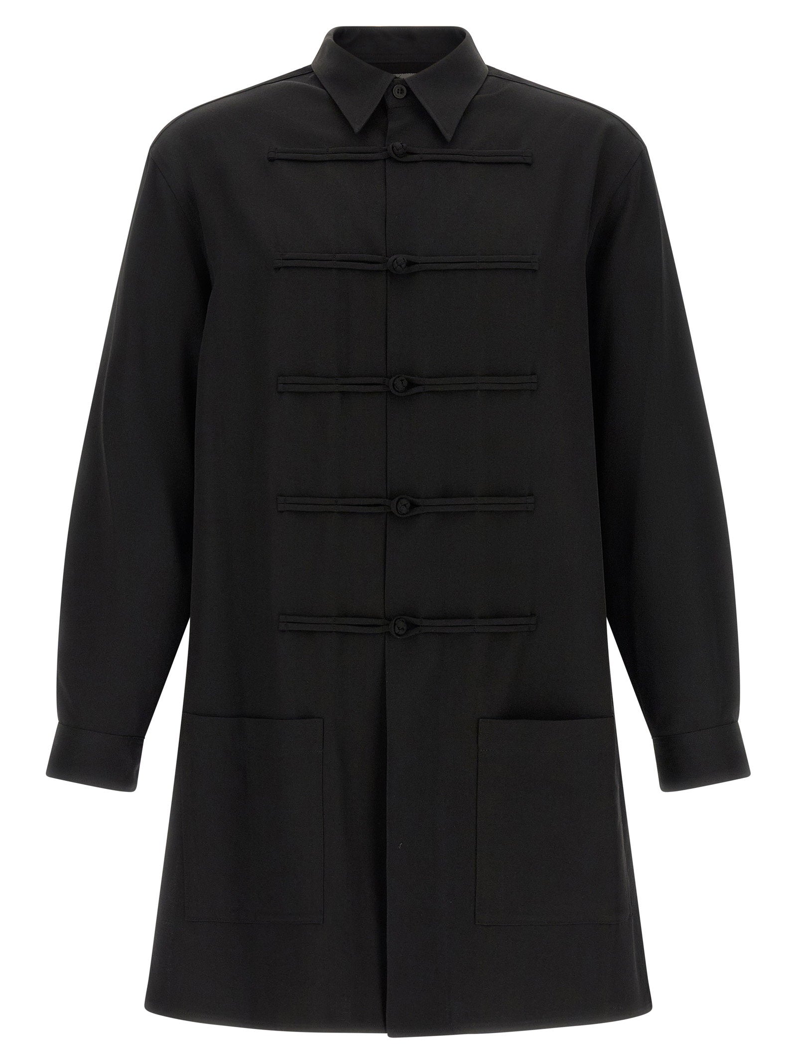 Yohji Yamamoto China Button Shirt – 100% wool