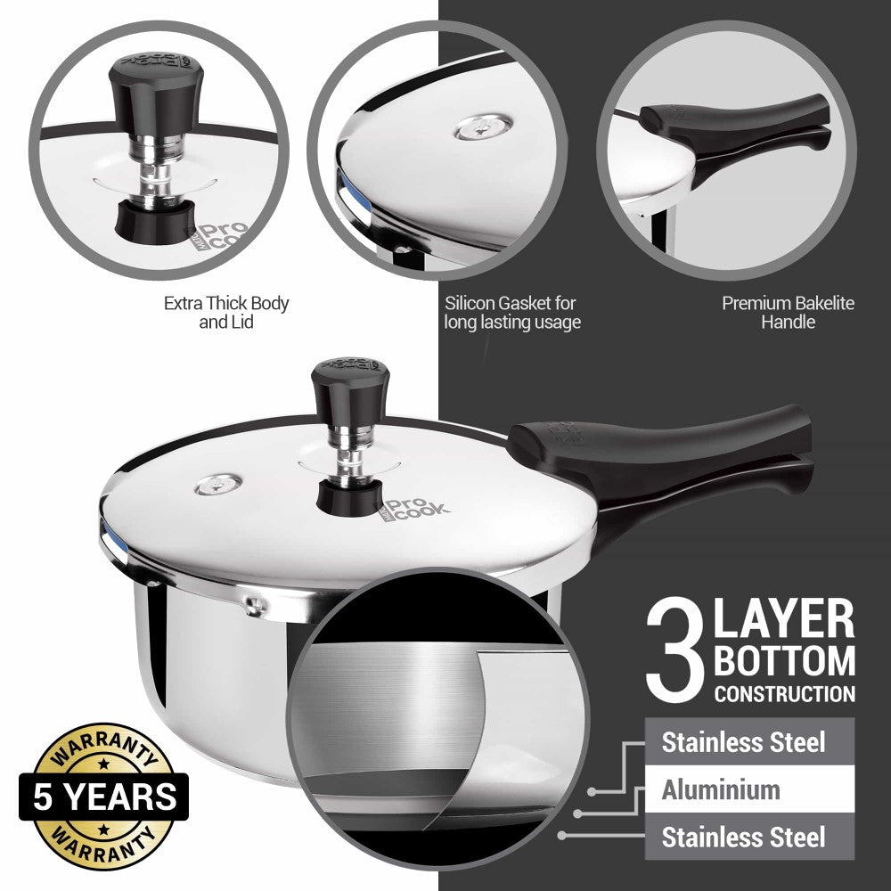 Stainless Steel Pressure Cooker Outer Lid (Milton Procook) - view 5