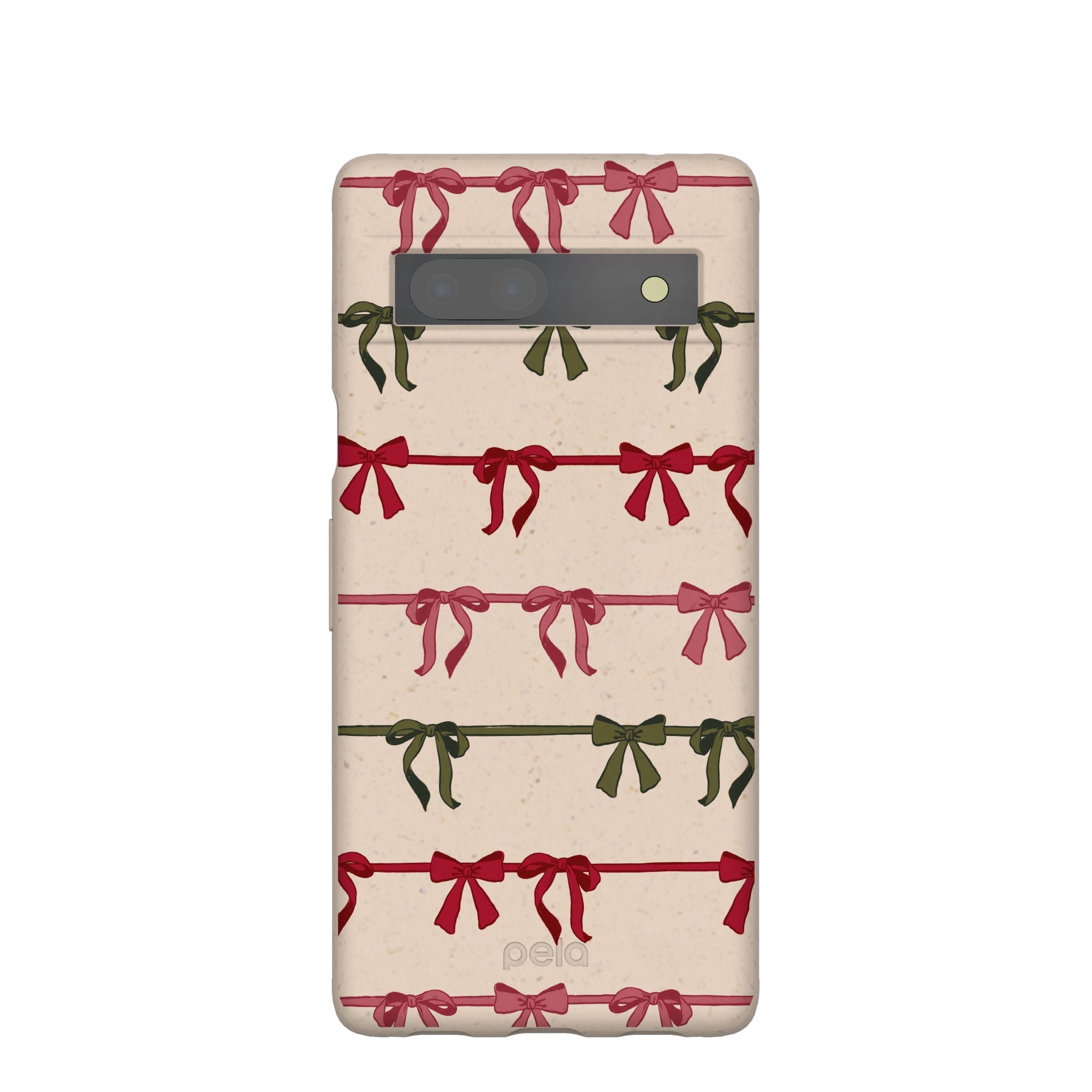 Pela Case Seashell Holiday Bows Google Pixel 7a Case