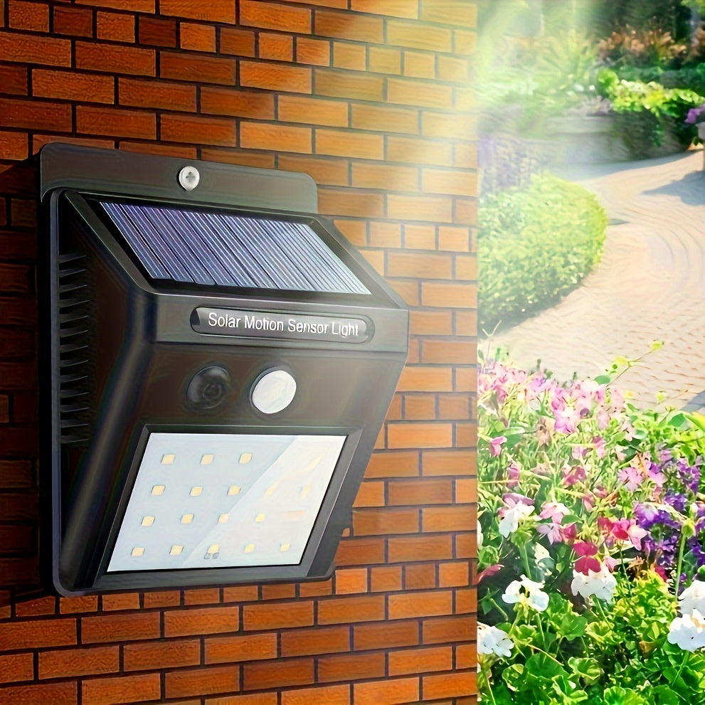 Catterton 20 LED Solar Sensor Wall Light (Pack of 3)