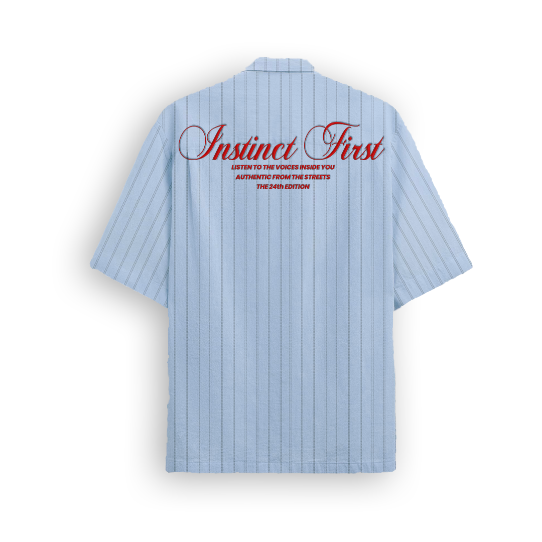 Instinct First Summer Stripe Shirt - Powder Blue - view 2