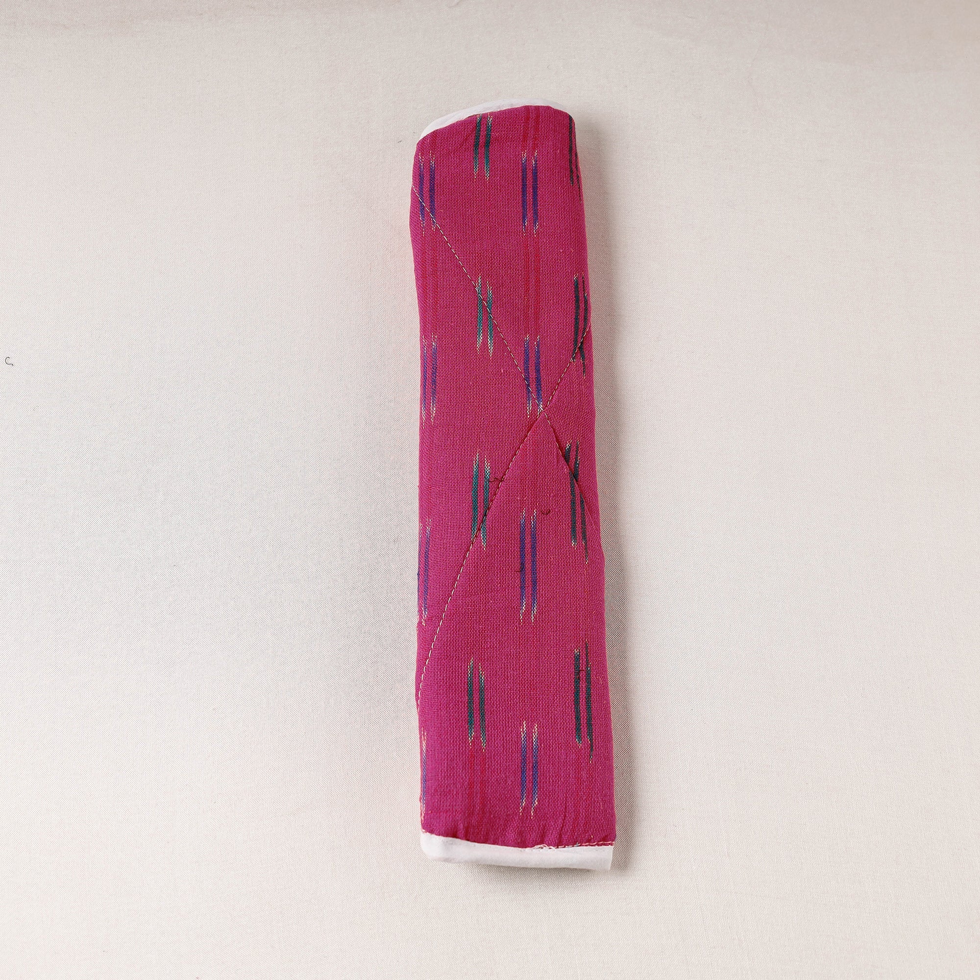 JALPARI Black - Pochampally Ikat Handmade Fridge Handle Cover - view 2
