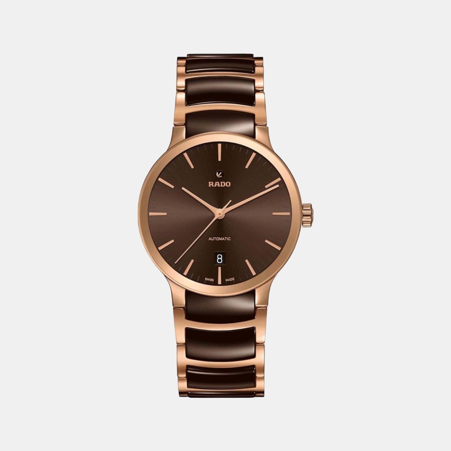 Rado Centrix Men Automatic Brown Dial Analog Stainless Steel Watch R30036302