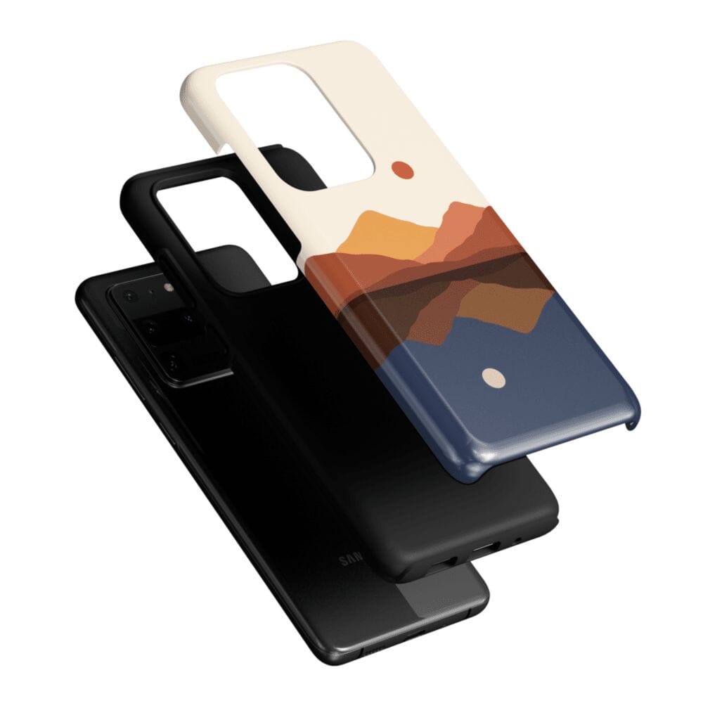 Casetry Opposites Attract | Day & Night Colorblock Mountains Samsung Case - view 24