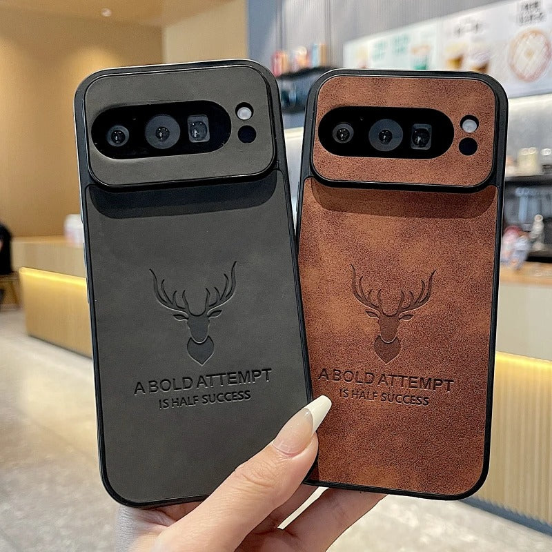 Million Cases Deer Embossed PU Leather Case - Google