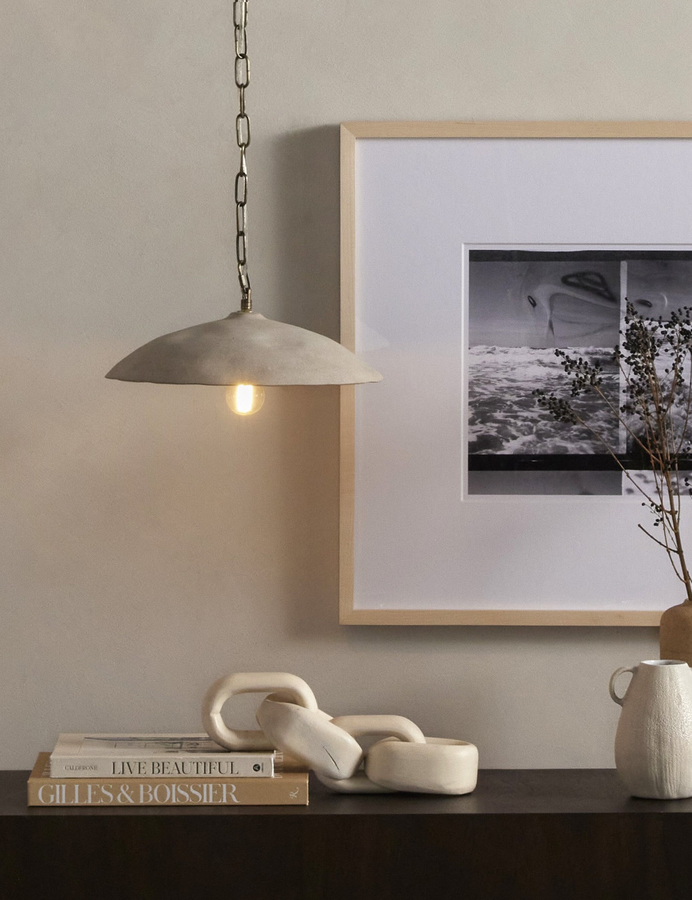 Lulu and Georgia Juana Pendant Light – Sand - view 2