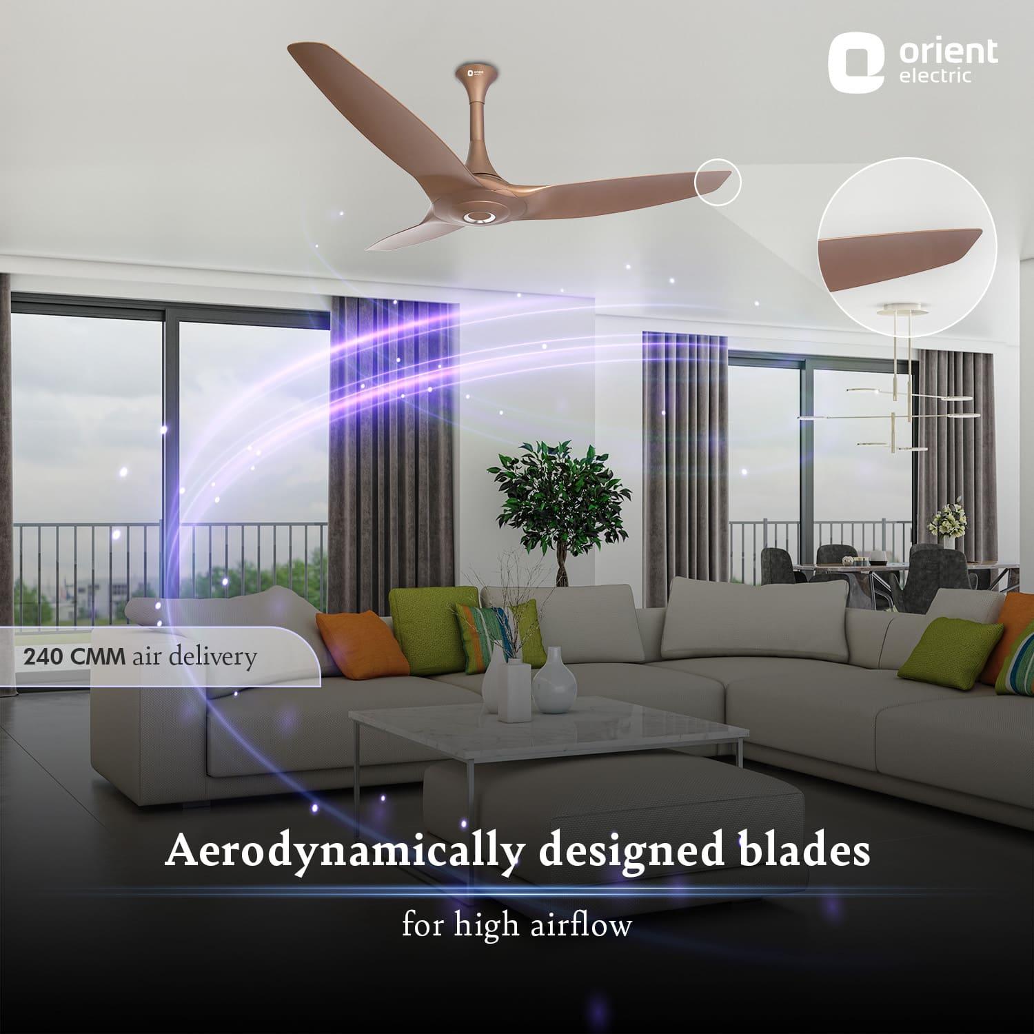 orientelectric Aeroquiet 5 Star Rated Premium BLDC PRO Ceiling Fan - view 2