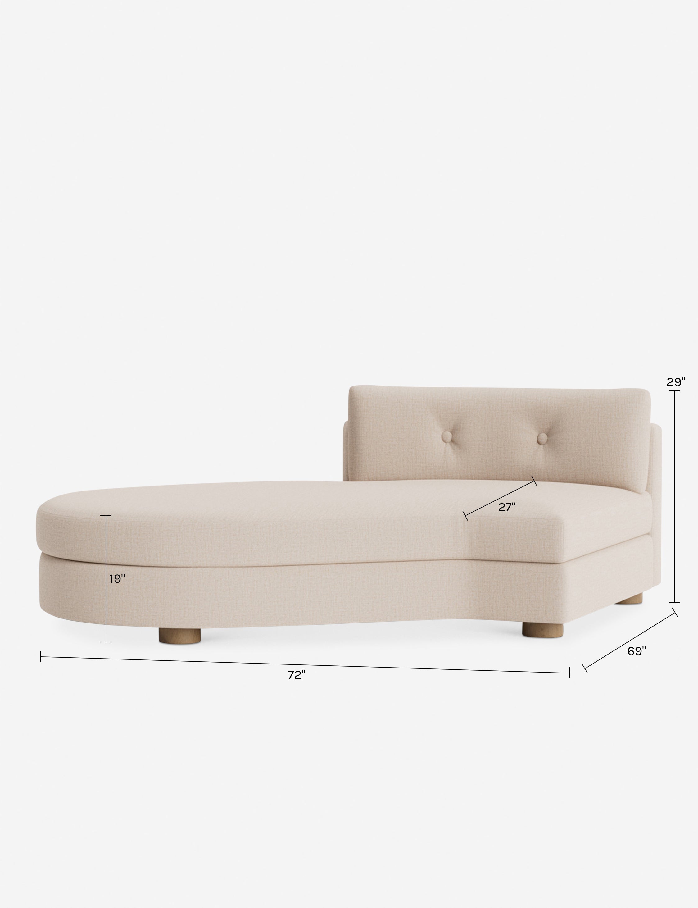 Lulu and Georgia Hill Modular Left Chaise - view 49