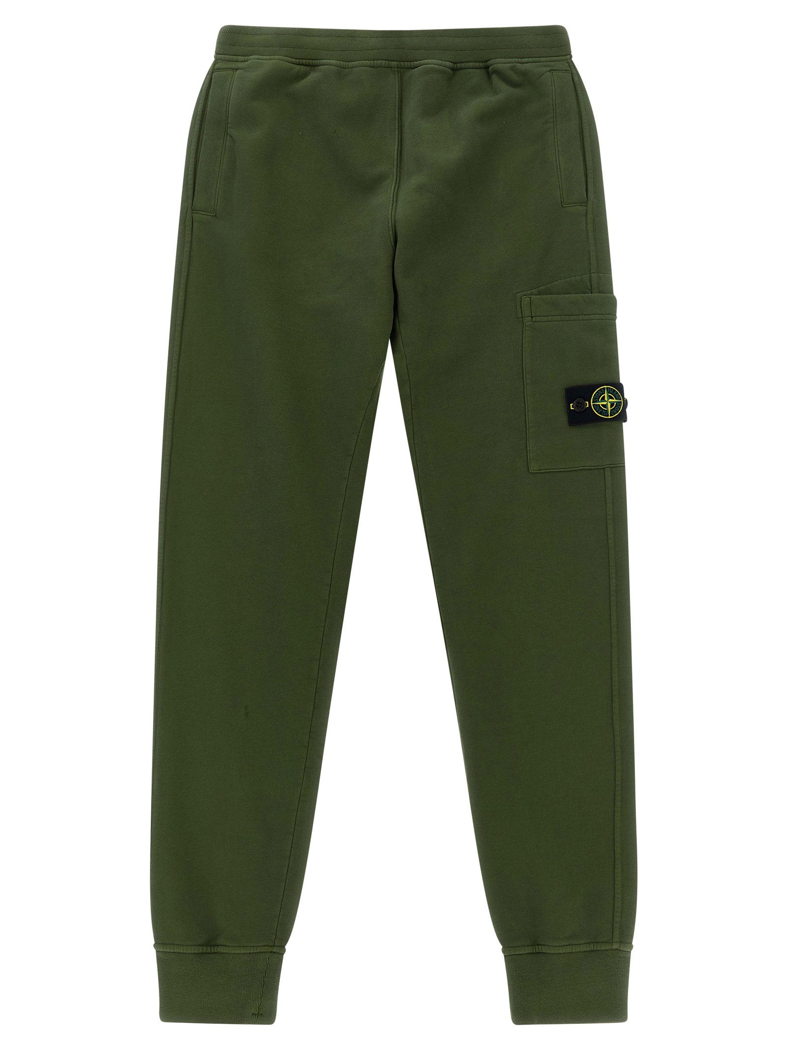 Stone Island Junior Badge Logo Cargo Joggers – 100% cotton