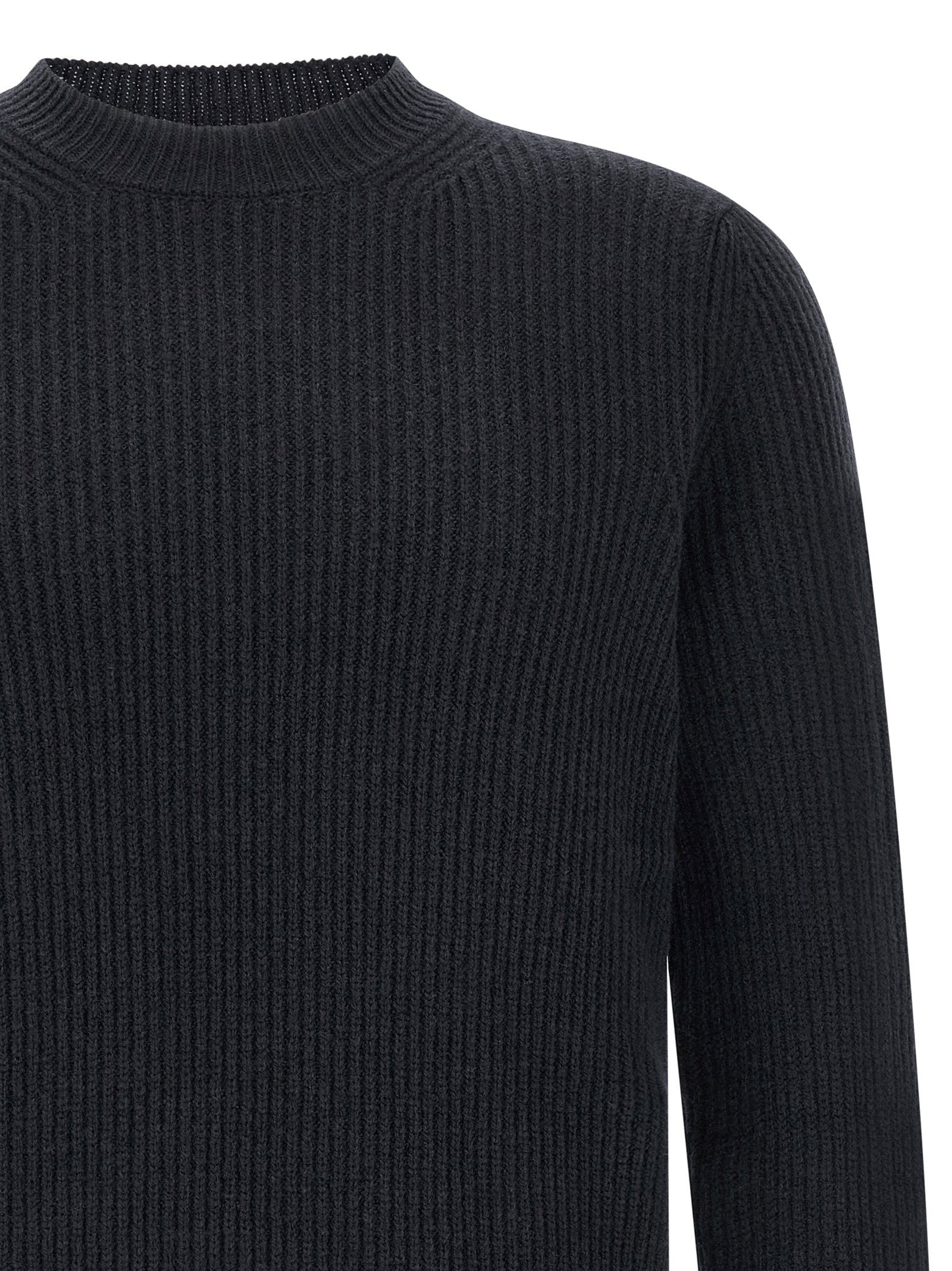 Zanone Ribbed Sweater – 100% virgin wool - view 3