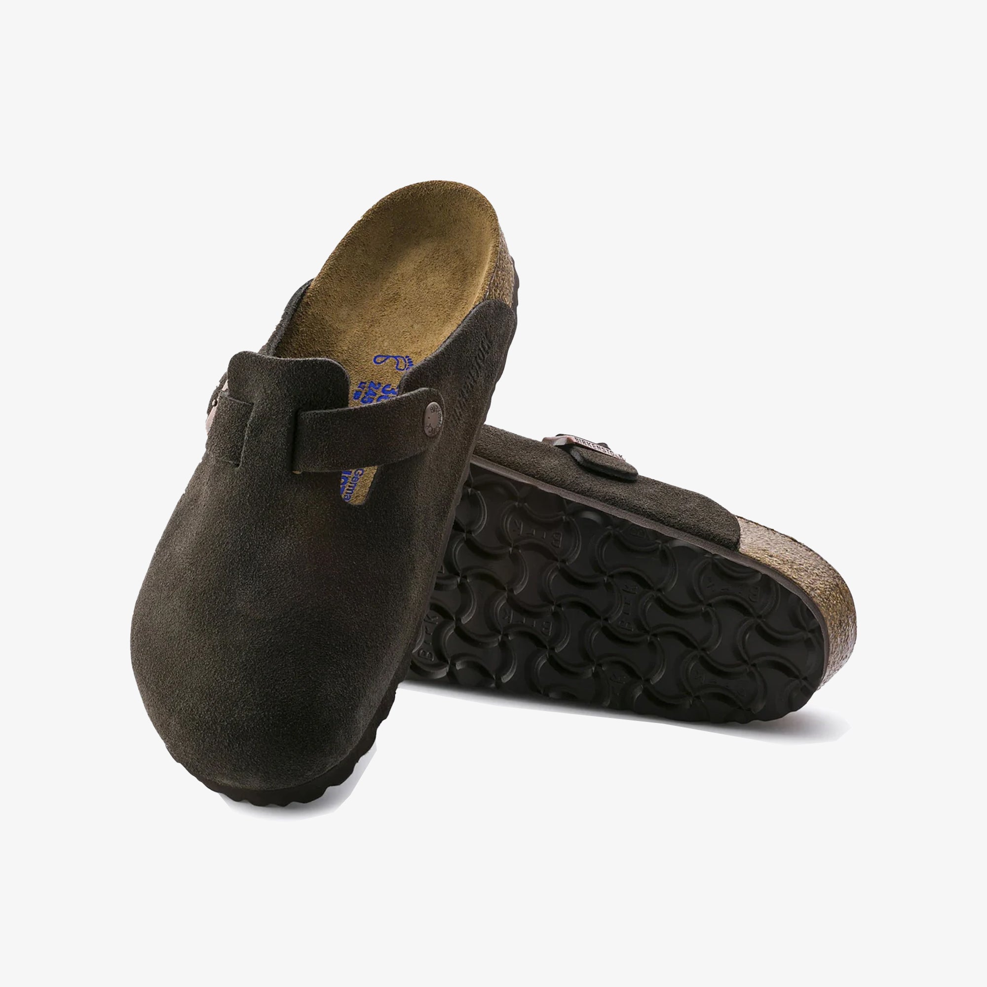 Birkenstock | BOSTON SOFT FOOTBED SUEDE LEATHER { BROWN