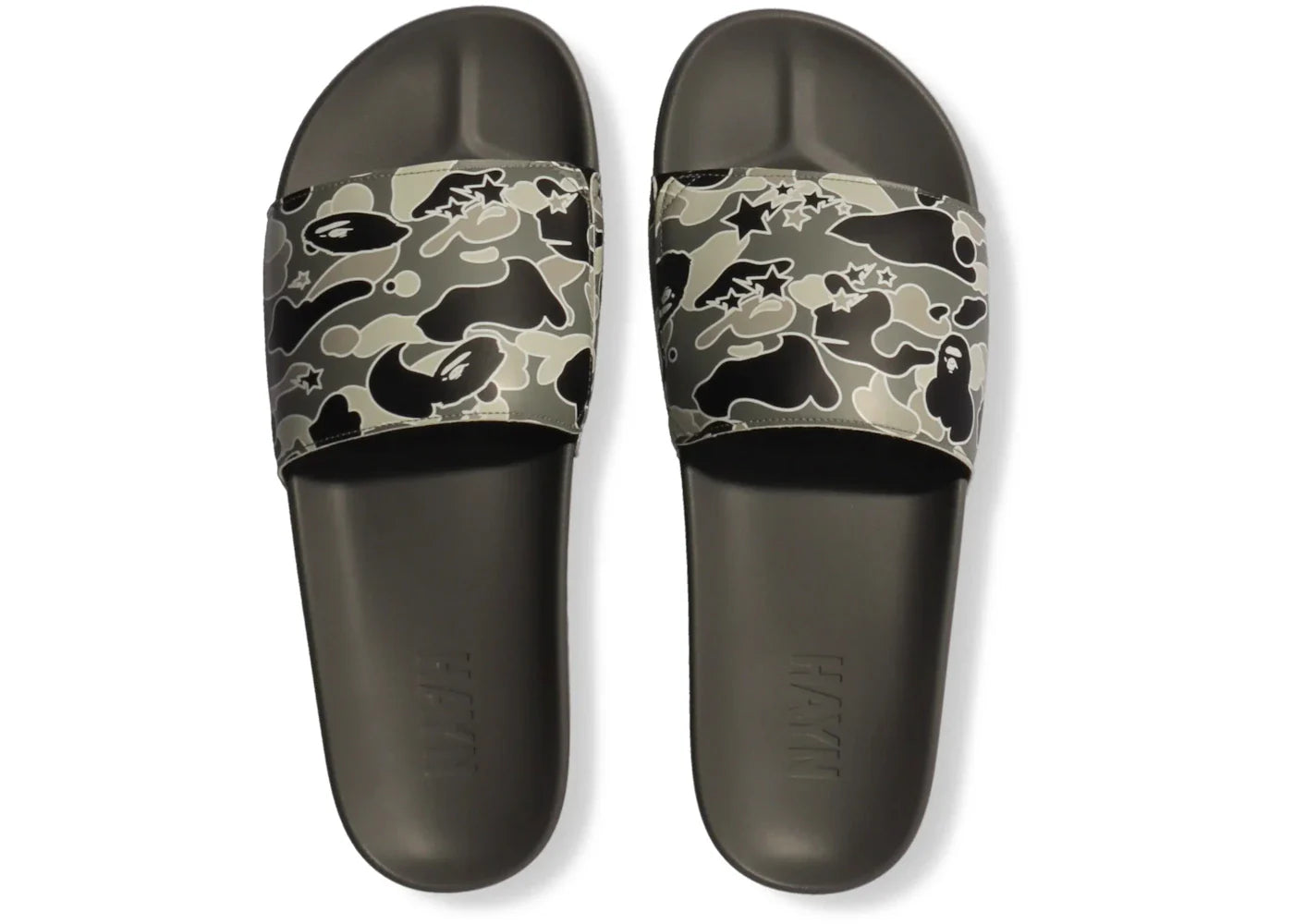 Bape A Bathing Ape Hayn Slide Black Sta Camo