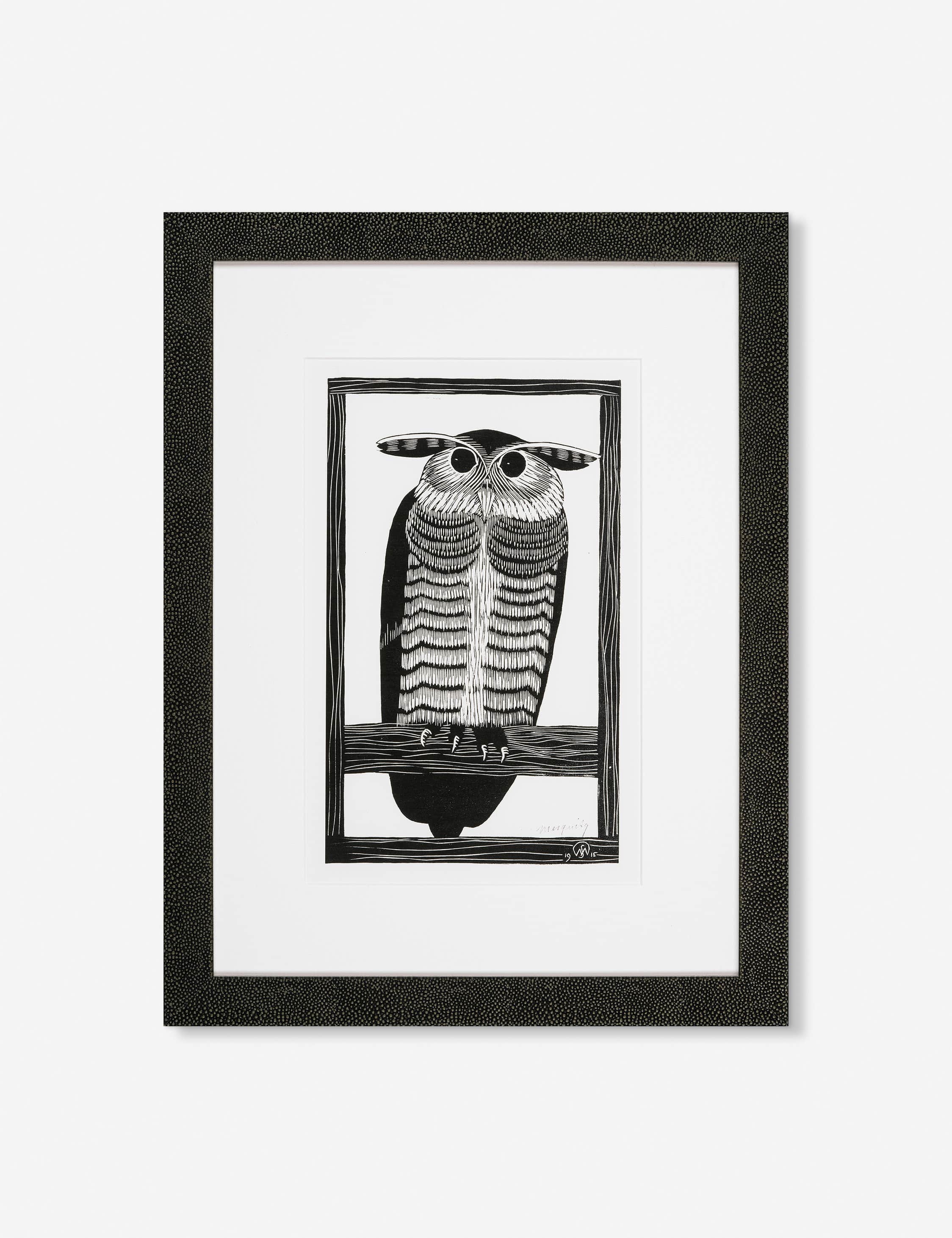 Lulu and Georgia Horned Owl Print by Mesquita