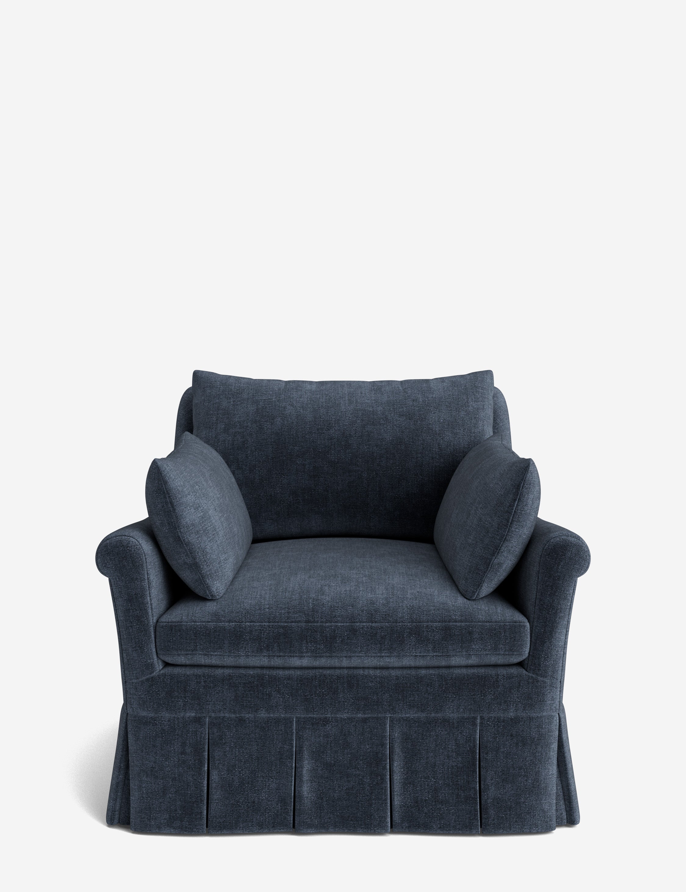 Lulu and Georgia Portola Rolled Arm Luxe Depth Pleated Chair - view 3